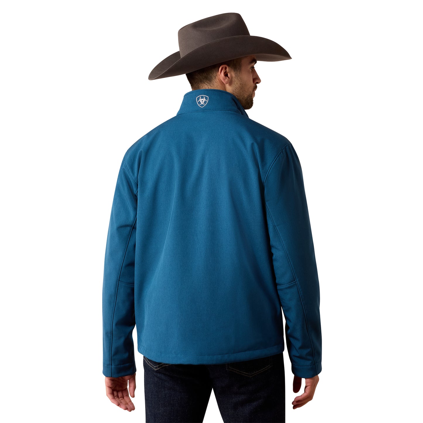Ariat Men's Logo Legion Blue Heather Softshell Jacket 10079367