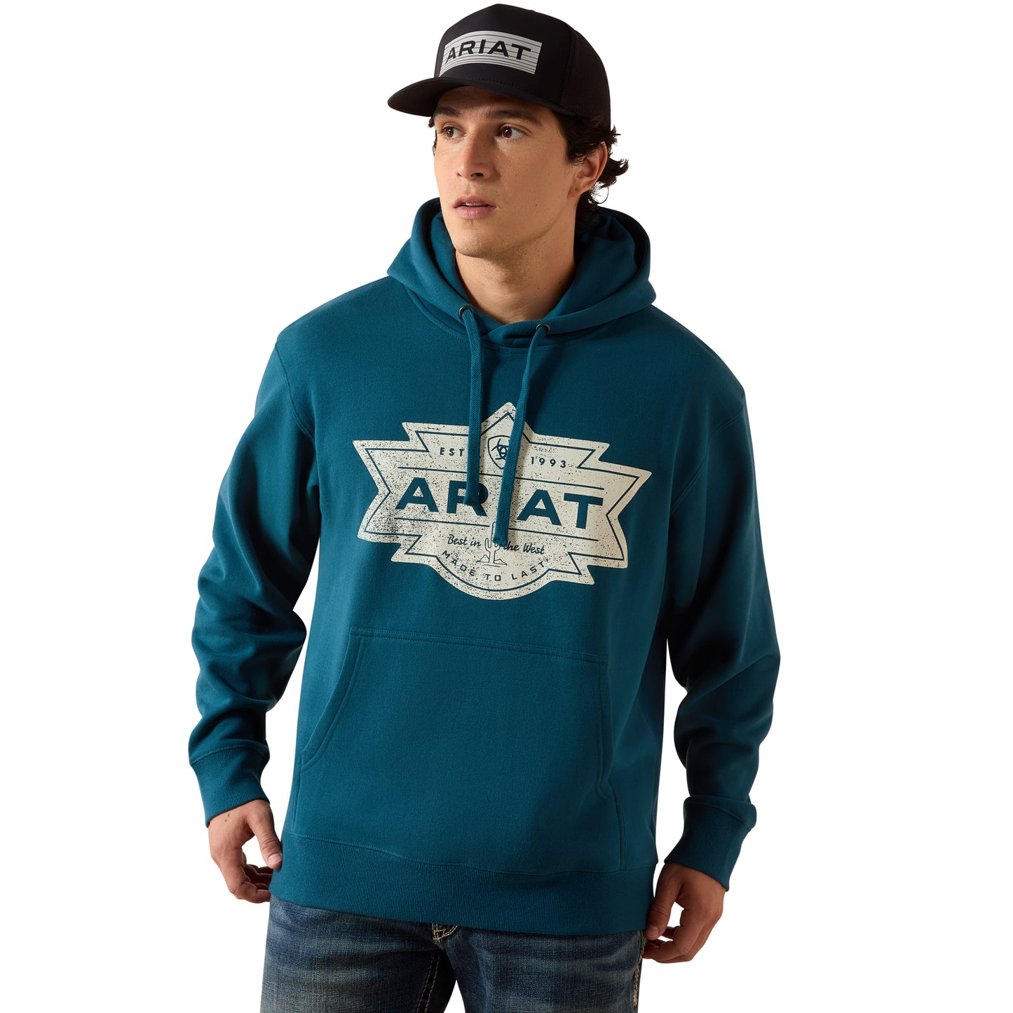 Ariat Men's Legion Blue Mesa Motif Hoodie 10079368