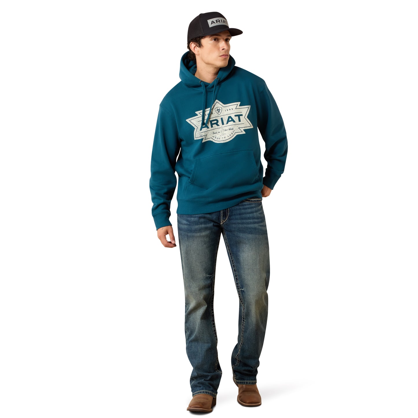 Ariat Men's Legion Blue Mesa Motif Hoodie 10079368