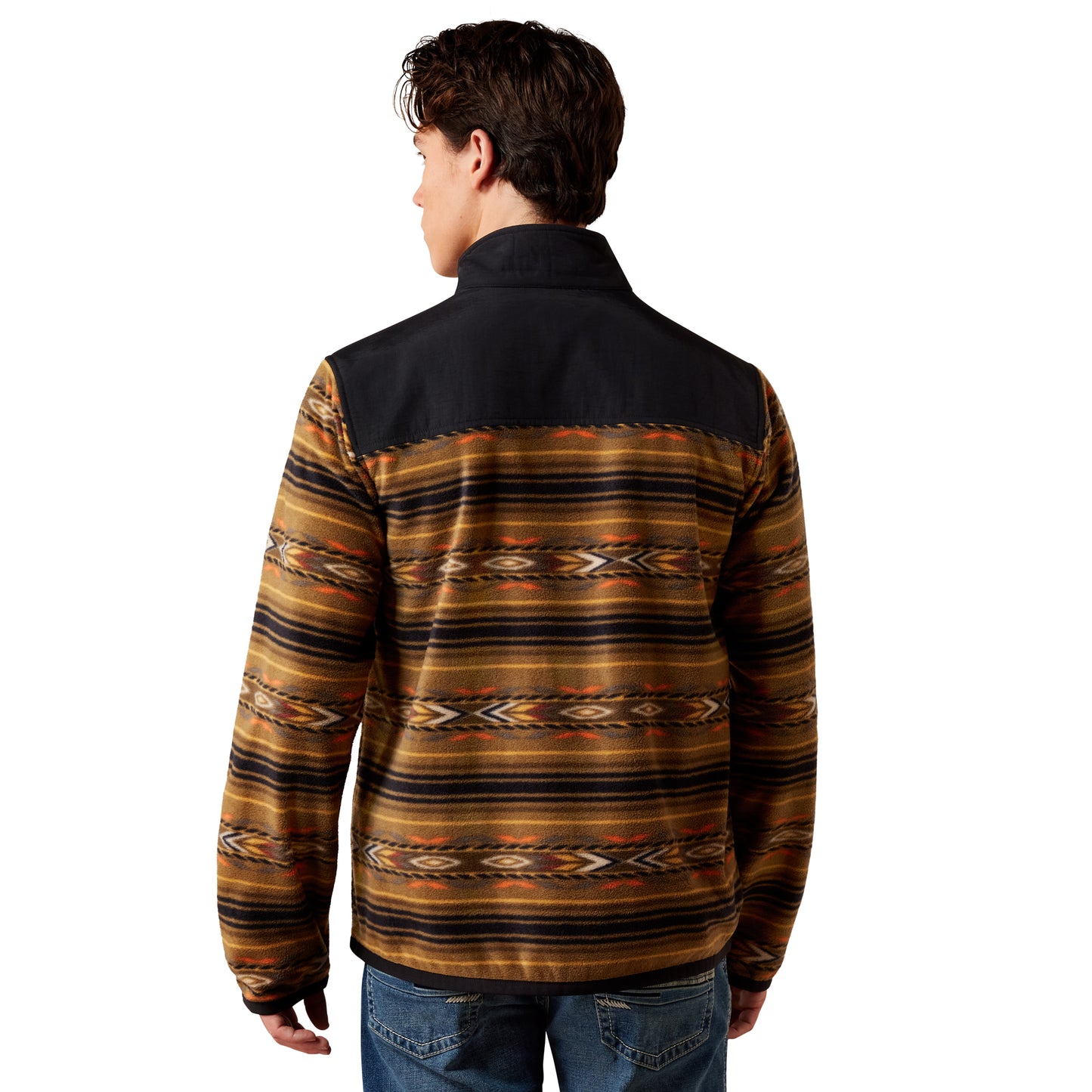 Ariat Men's Basis Kangaroo Serape Southwest Fleece Sweater 10079375
