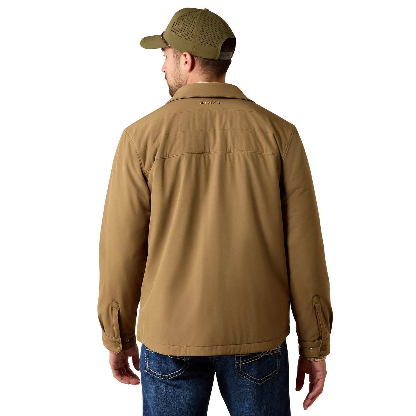 Ariat Men's Stretchshell Kangaroo Brown Shirt Jacket 10079378