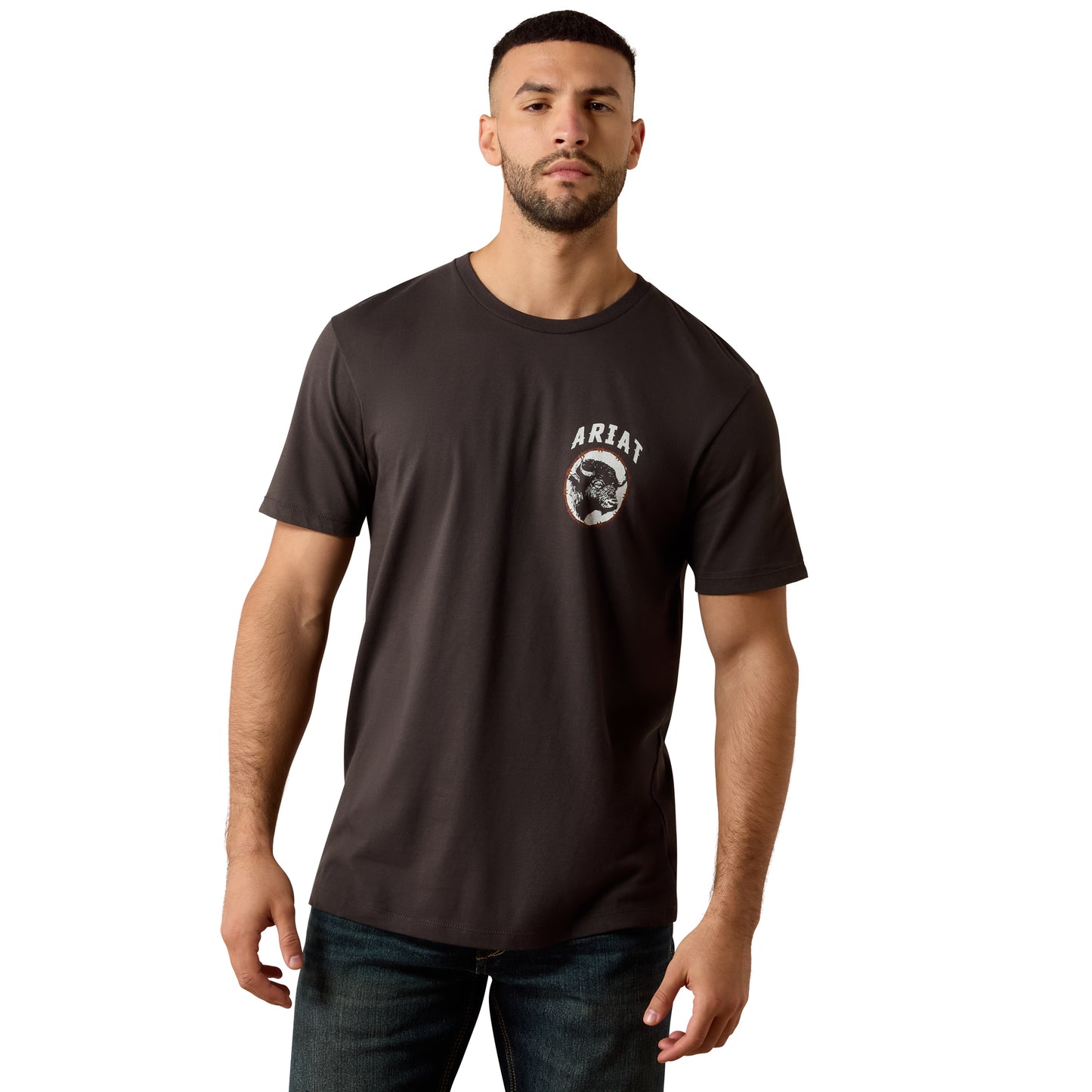 Ariat Men's Bison Brother Vintage Black T-Shirt 10079381