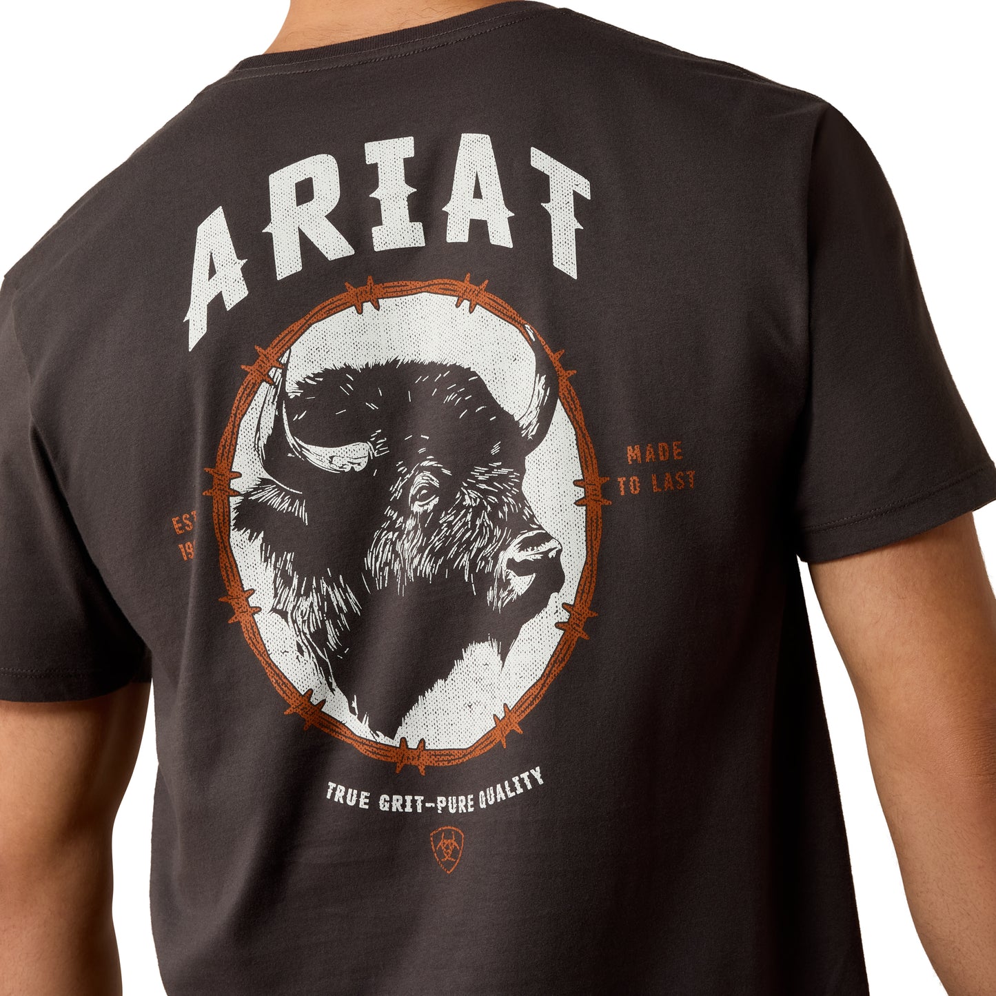 Ariat Men's Bison Brother Vintage Black T-Shirt 10079381