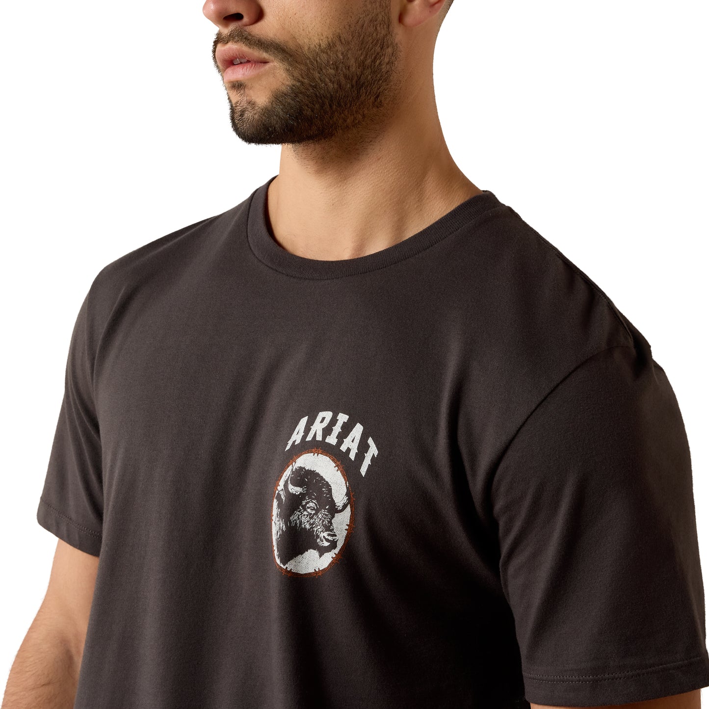 Ariat Men's Bison Brother Vintage Black T-Shirt 10079381