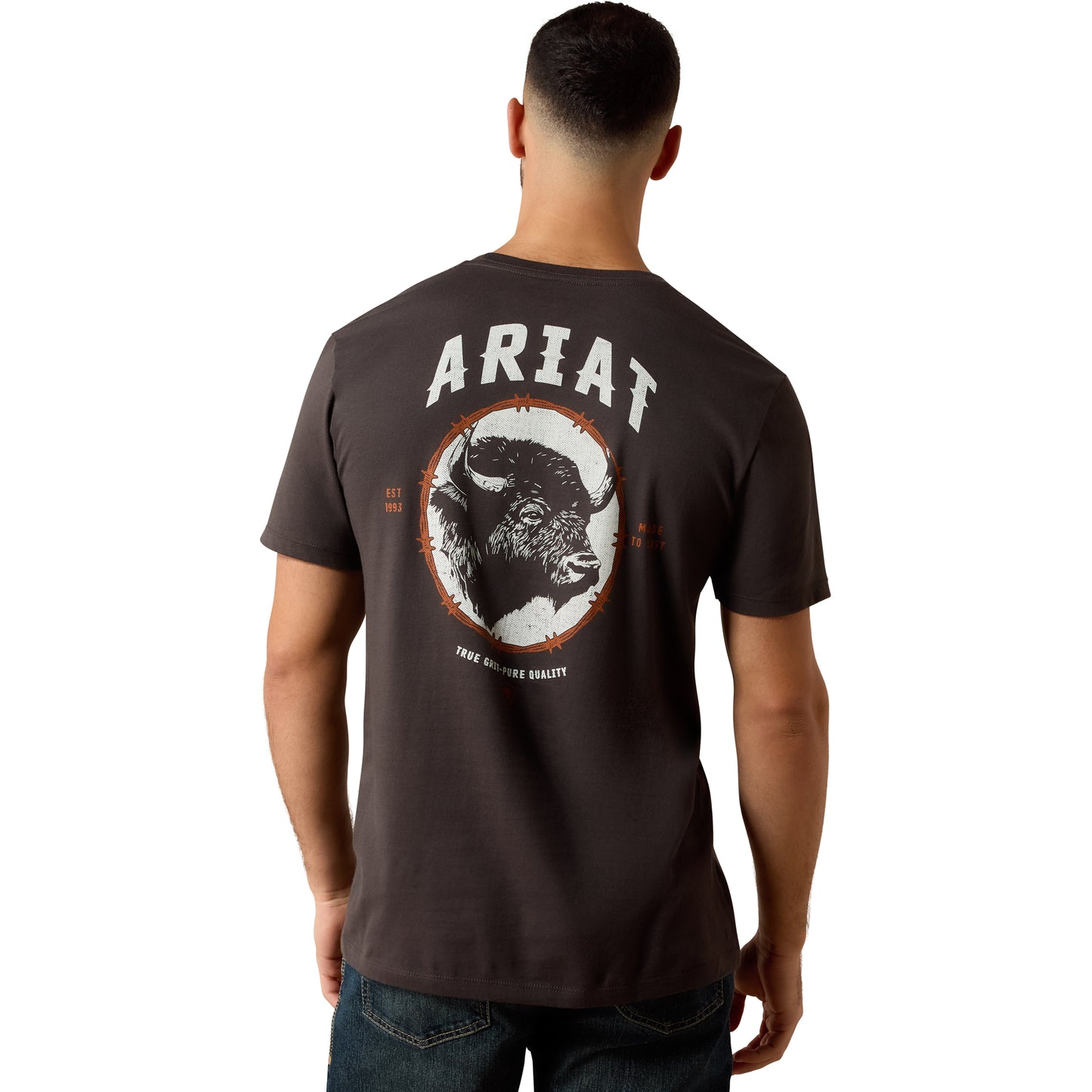 Ariat Men's Bison Brother Vintage Black T-Shirt 10079381