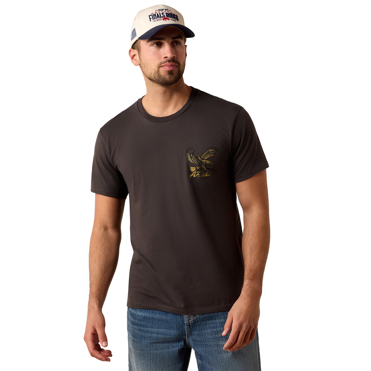 Ariat Men's Stitched Eagle Vintage Black T-Shirt 10079382