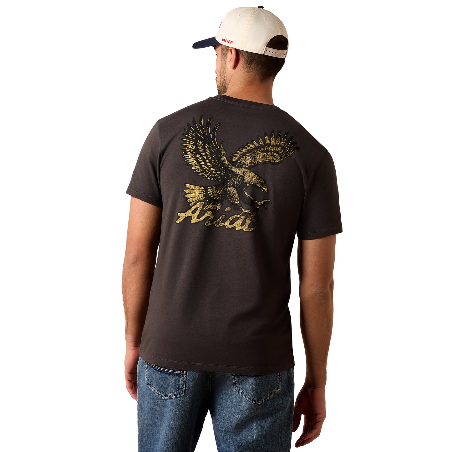 Ariat Men's Stitched Eagle Vintage Black T-Shirt 10079382