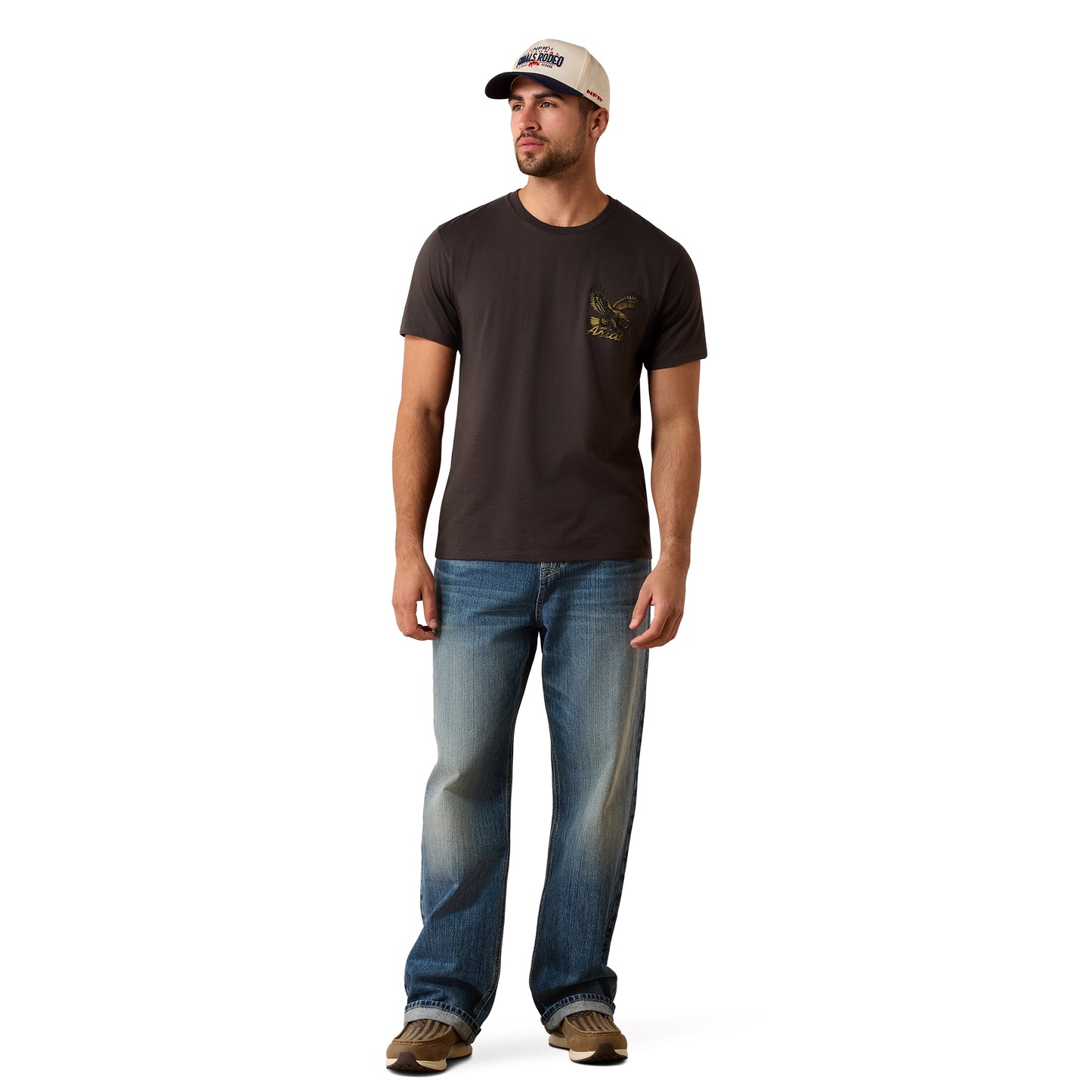 Ariat Men's Stitched Eagle Vintage Black T-Shirt 10079382