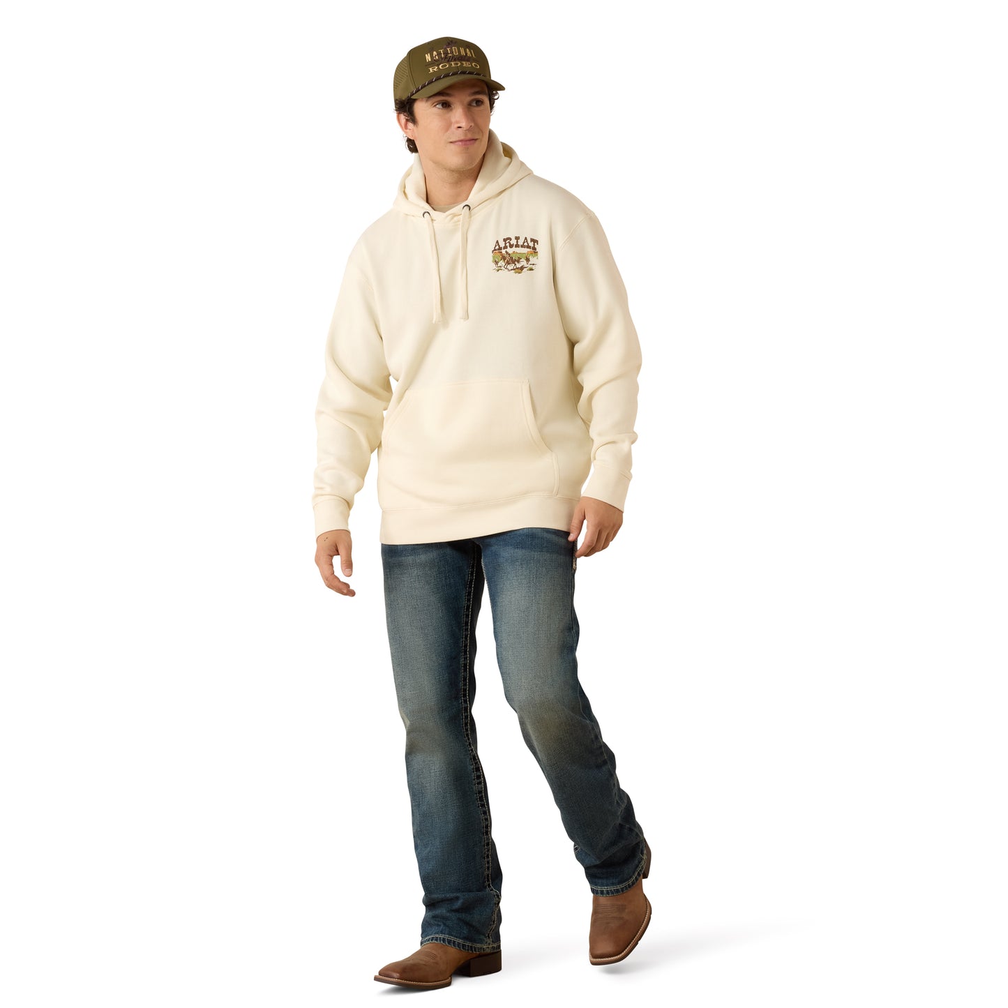 Ariat Men's Pulp Western Turtledove Hoodie 10079385