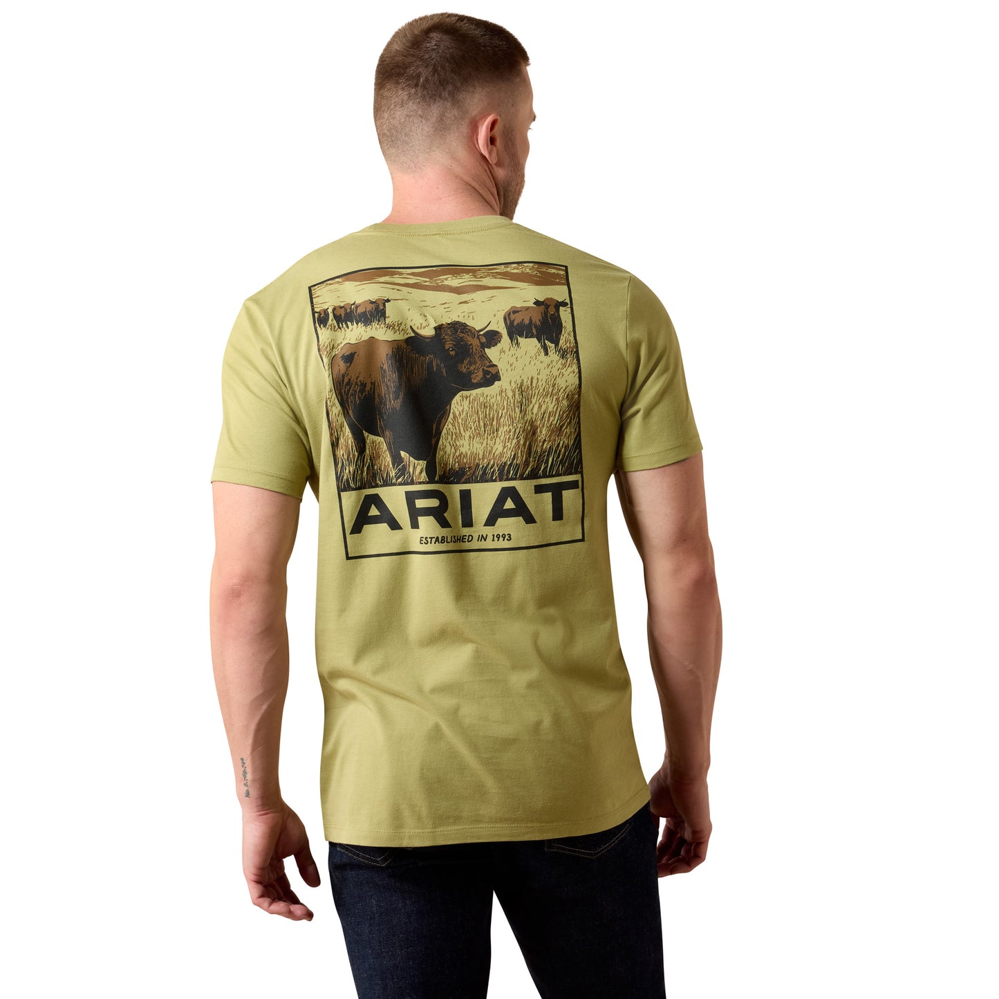 Ariat Men's Grazers Graphic Tent Green T-Shirt 10079399