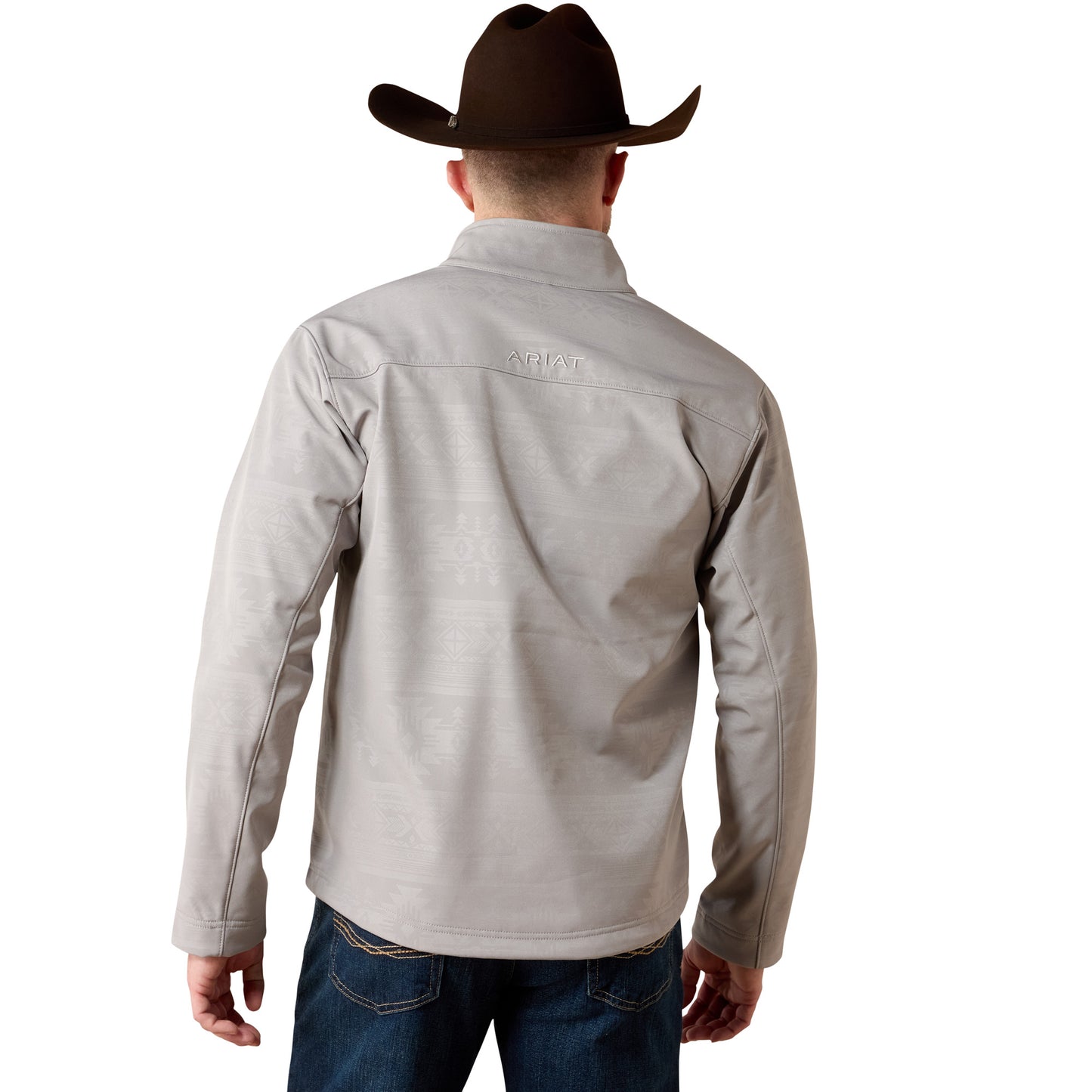 Ariat Men's Vernon Wet Weather Emboss Southwest Softshell Jacket 10079400