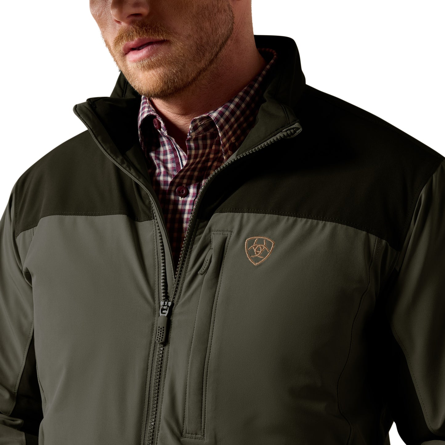 Ariat Men's Pioneer StretchShell Forest Night Softshell Jacket 10079401