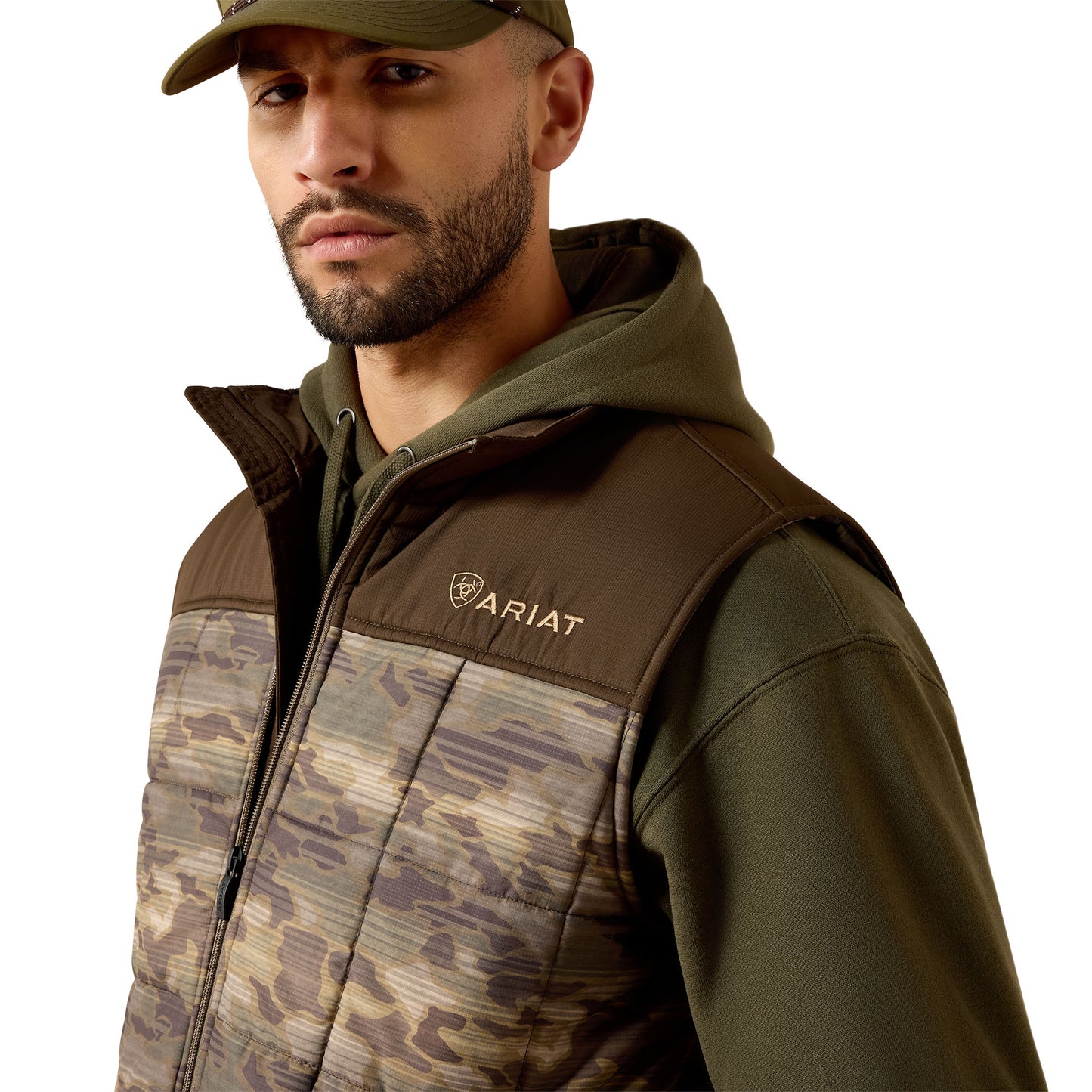 Ariat Men's Crius Wren Camo Serape Insulated Vest 10079405