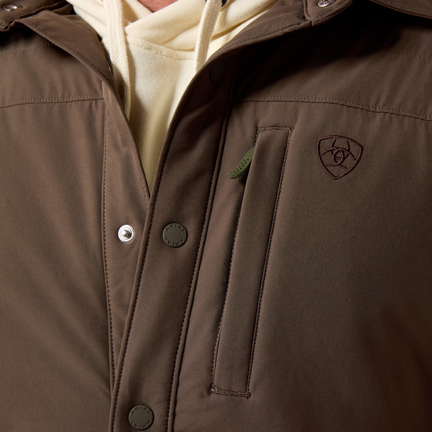 Ariat Men's Stretchshell Wren Brown Jacket 10079406