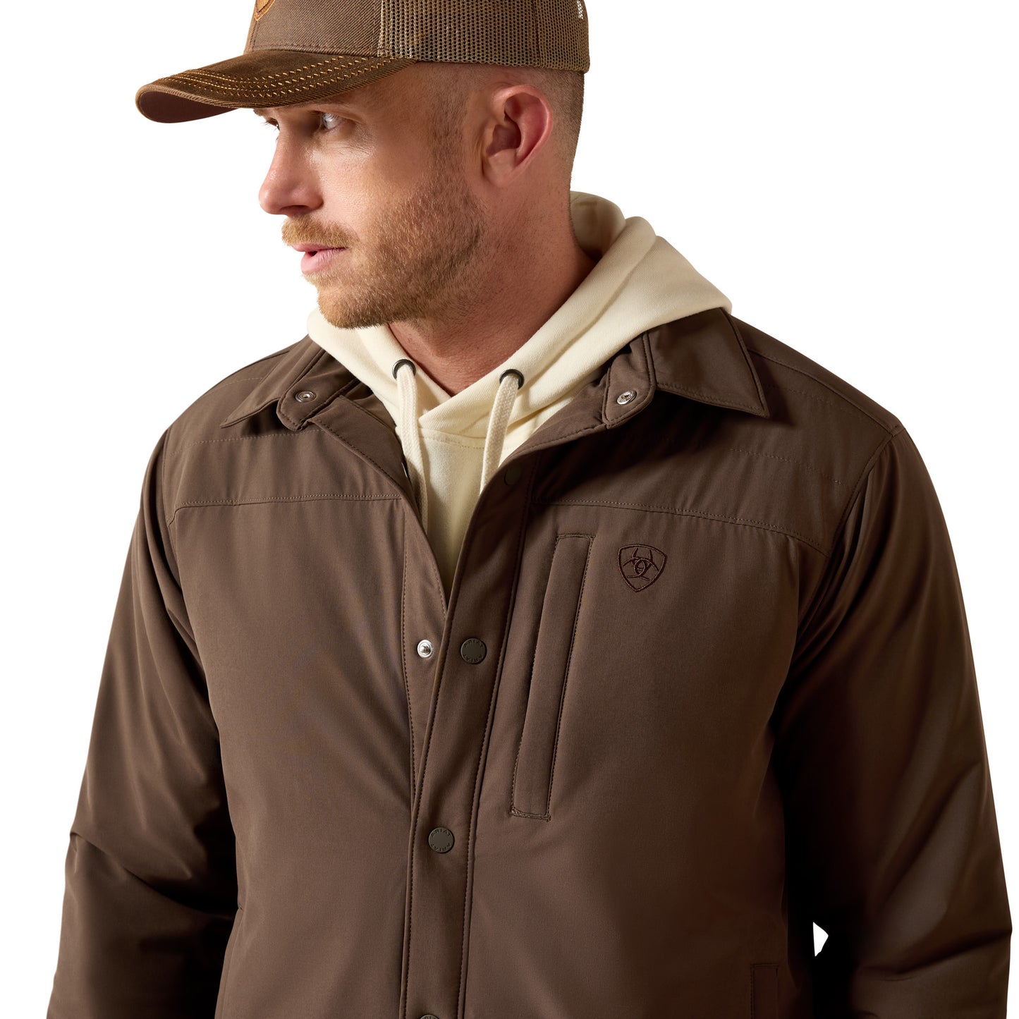 Ariat Men's Stretchshell Wren Brown Jacket 10079406