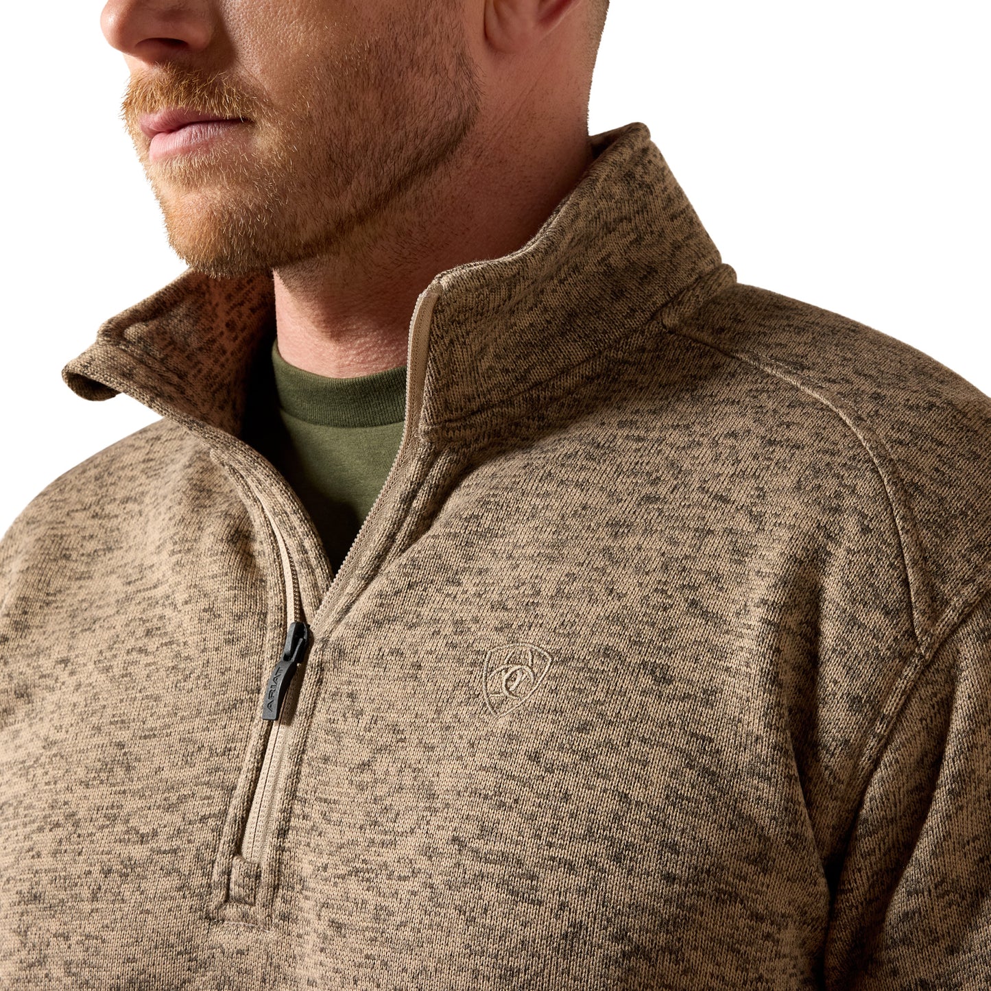 Ariat Men's Caldwell Savannah Tan 1/4 Zip Sweater 10079435