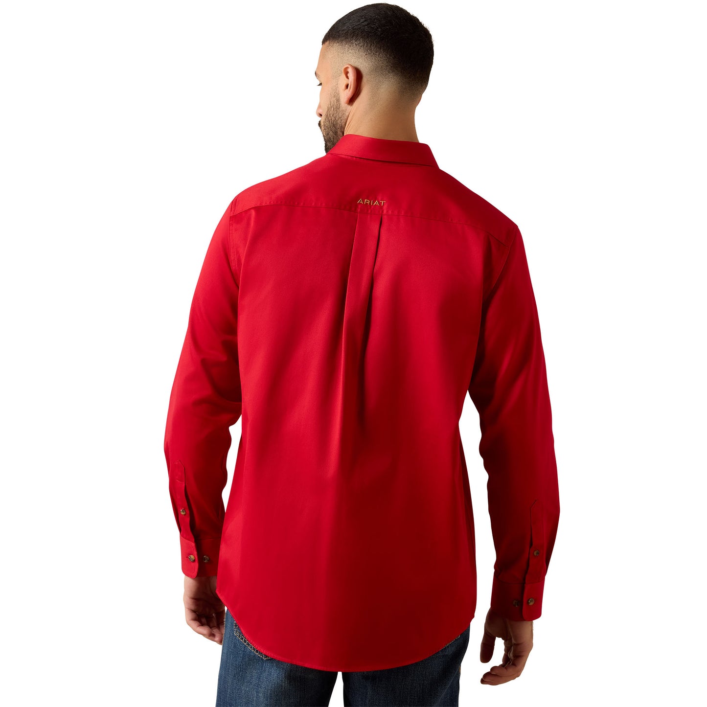 Ariat Men's Solid Twill Scarlet Sage Classic Fit Shirt 10079475