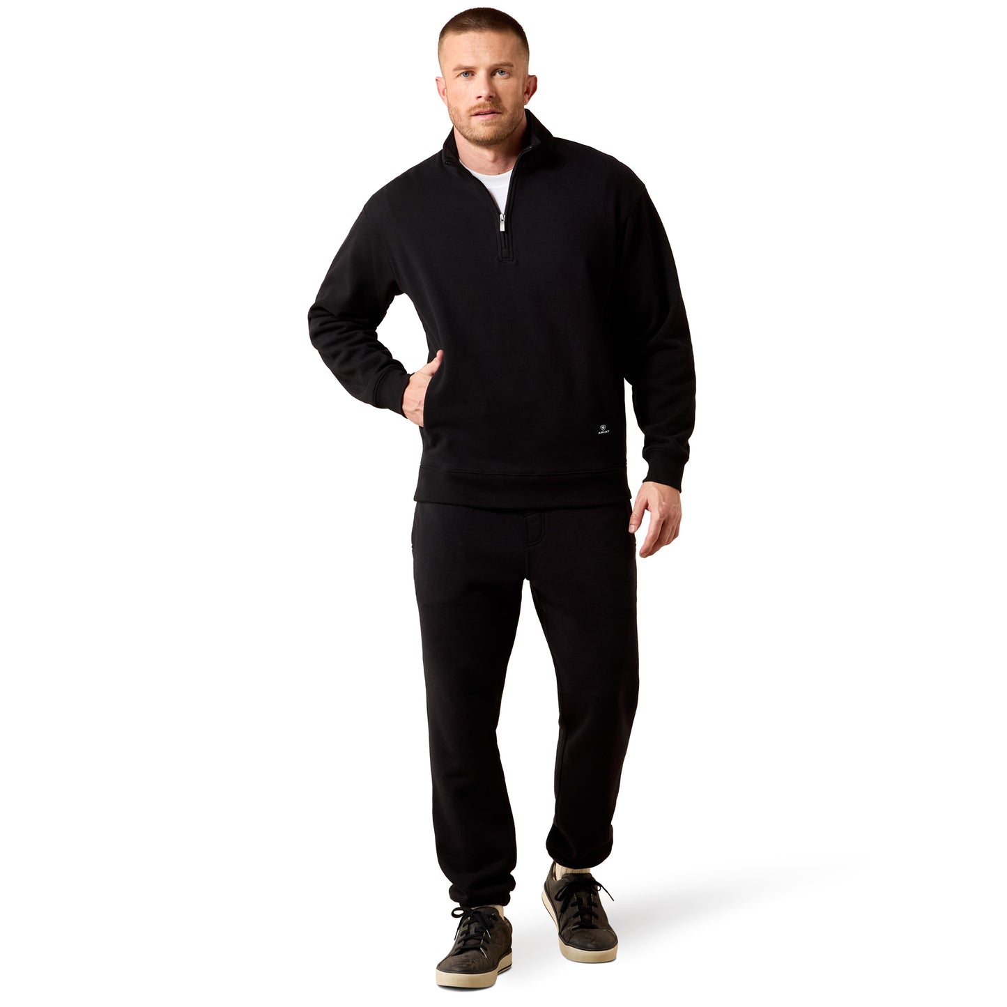 Ariat Men's Black Core 1/4 Zip Sweatshirt 10079479