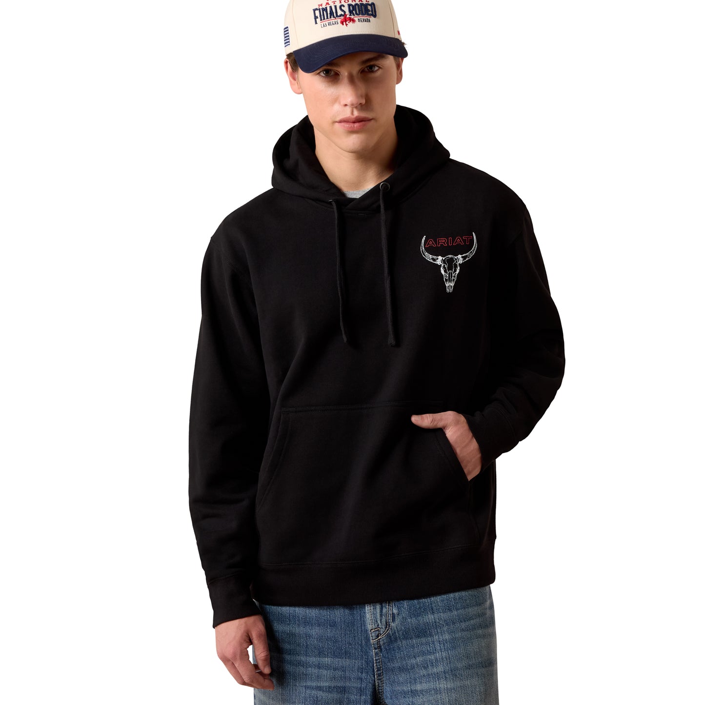 Ariat Men's Black Bison Bureau Hoodie 10079496