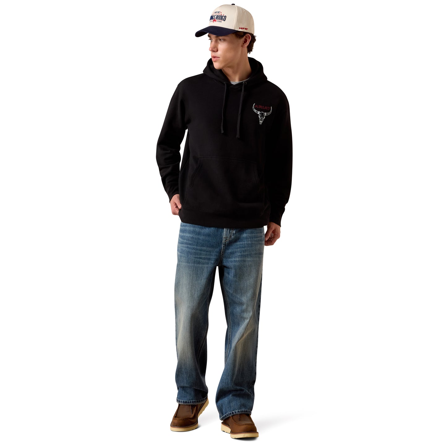 Ariat Men's Black Bison Bureau Hoodie 10079496