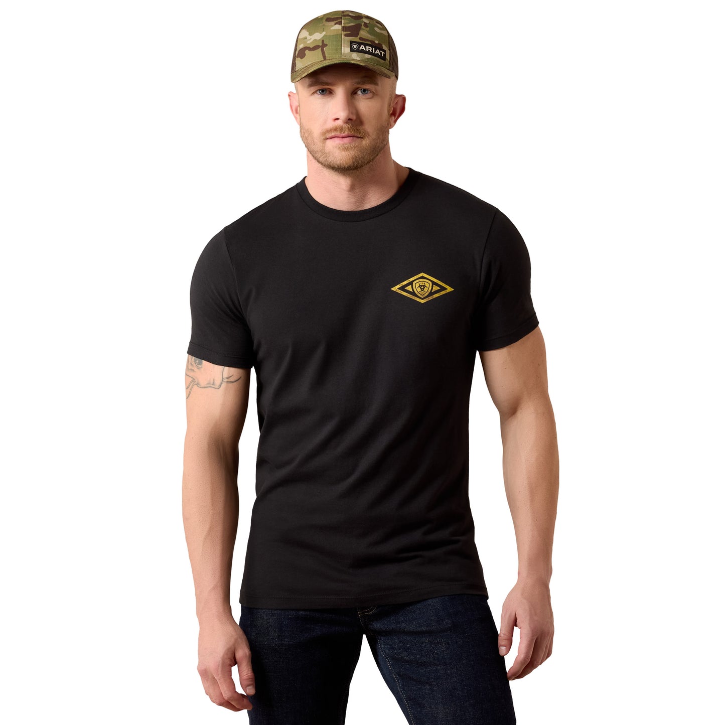 Ariat Men's Fort Knox Locks Black T-Shirt 10079499