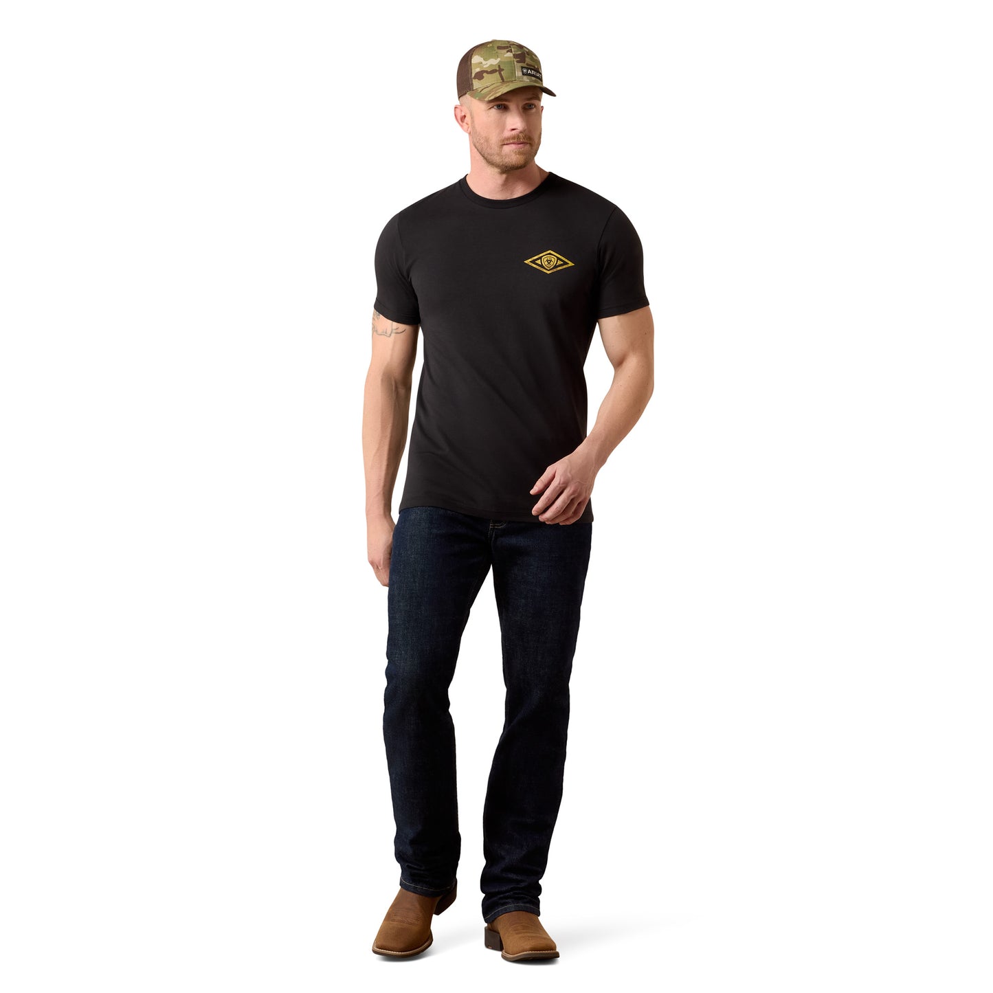 Ariat Men's Fort Knox Locks Black T-Shirt 10079499