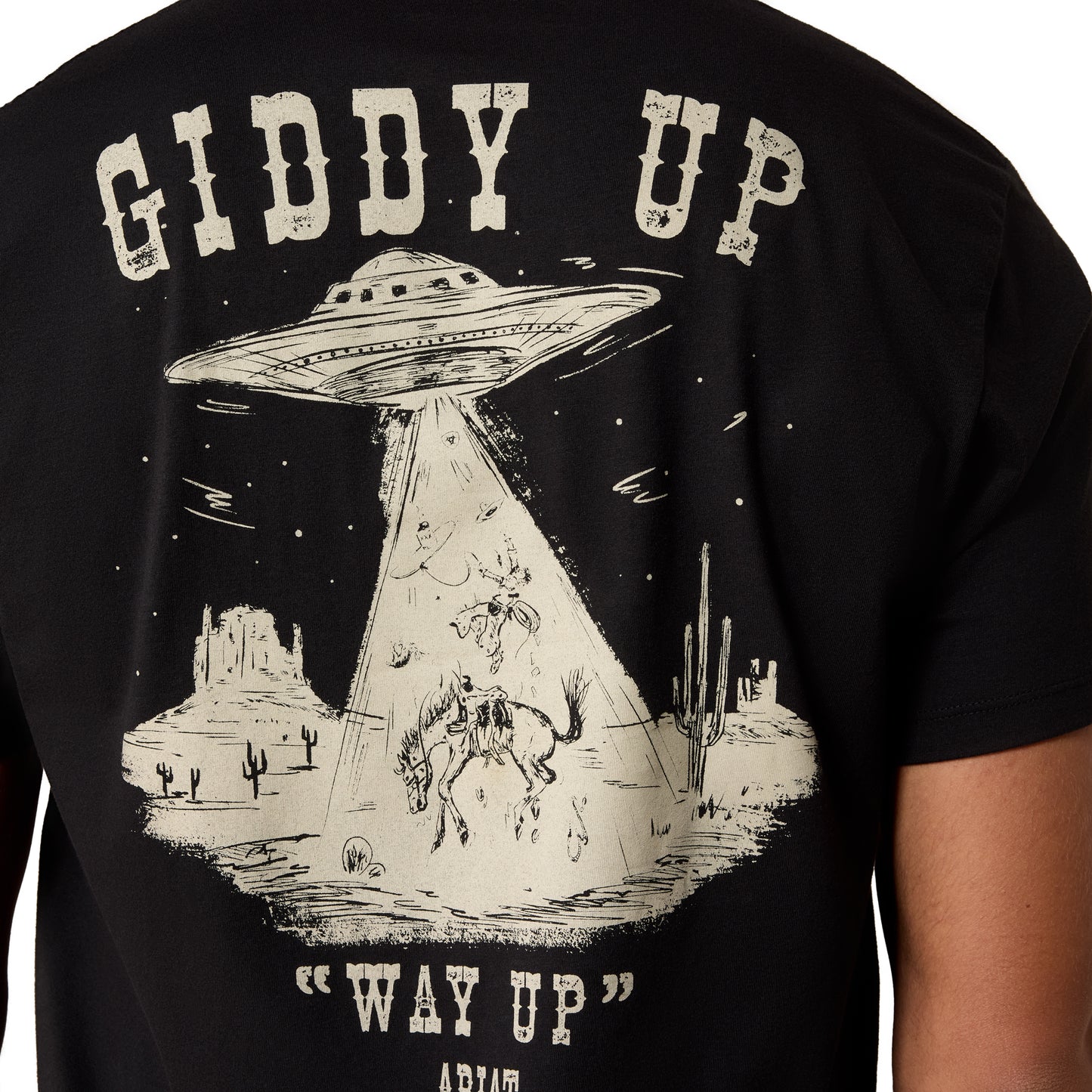 Ariat Men's Cowboy Way Up Graphic Black T-Shirt 10079500
