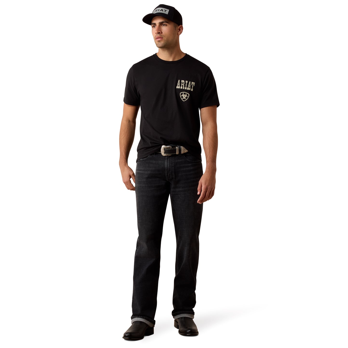 Ariat Men's Cowboy Way Up Graphic Black T-Shirt 10079500