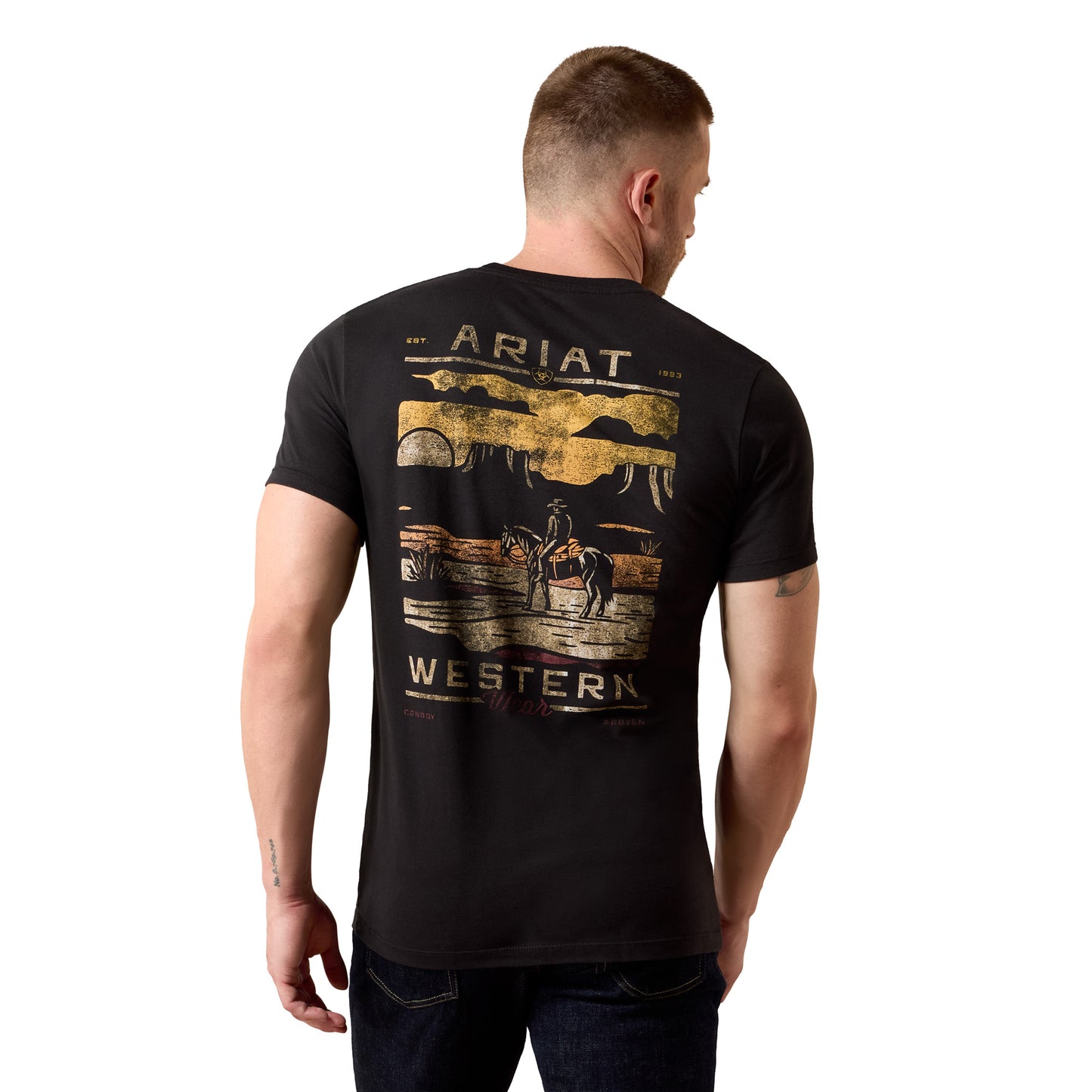 Ariat Men's Monument Caucho Black Graphic T-Shirt 10079502