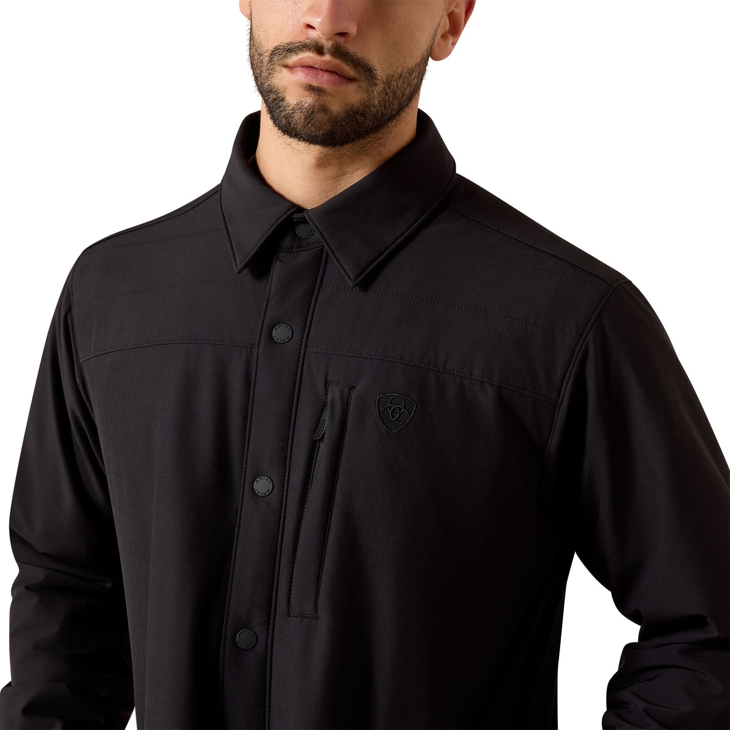 Ariat Men's Stretchshell Black Shirt Jacket  10079505