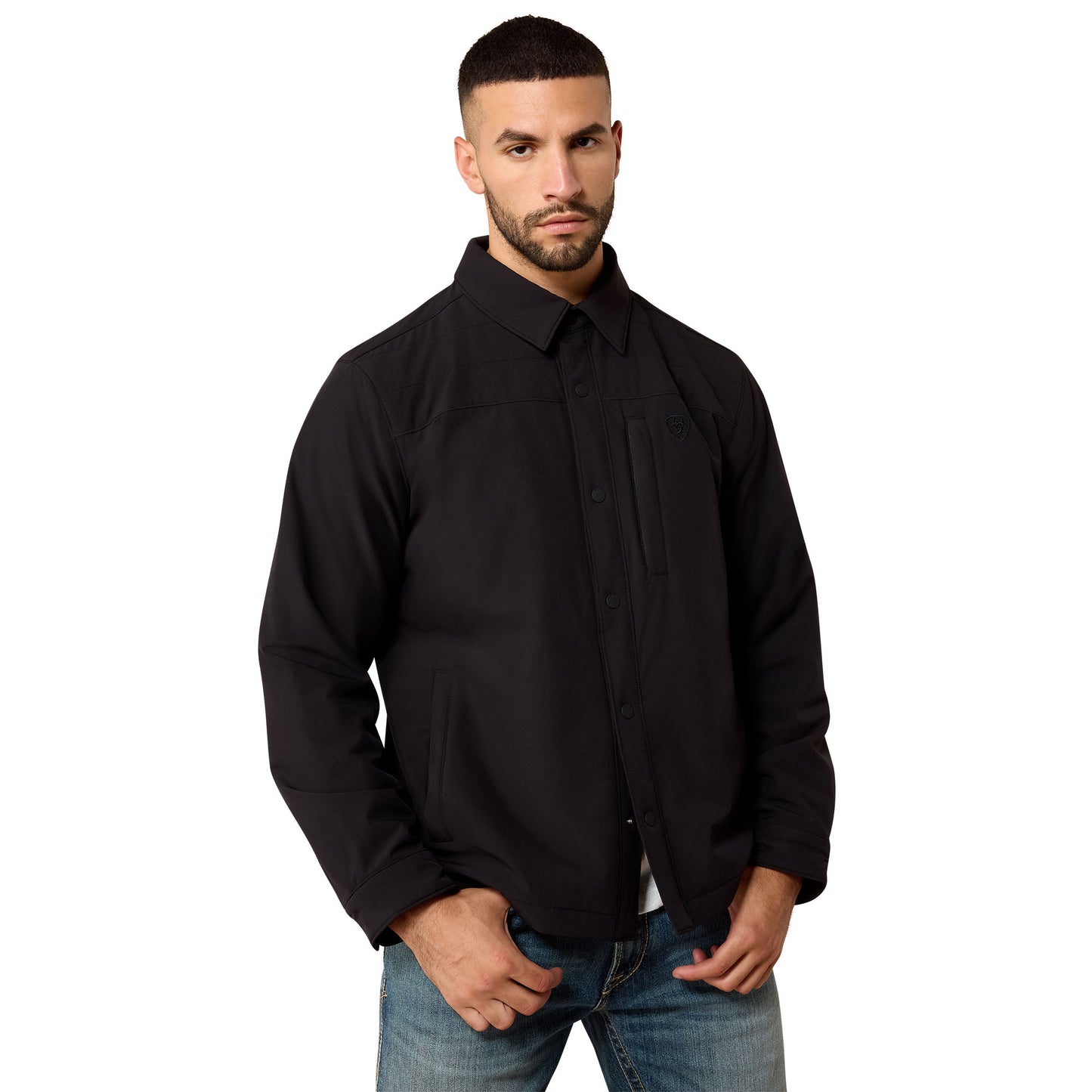Ariat Men's Stretchshell Black Shirt Jacket  10079505