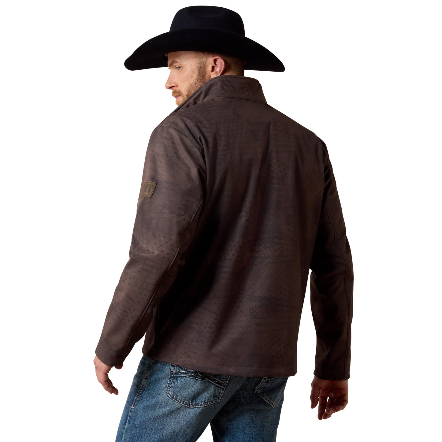 Ariat Men's Patriot Flag Brown Softshell Jacket 10079522