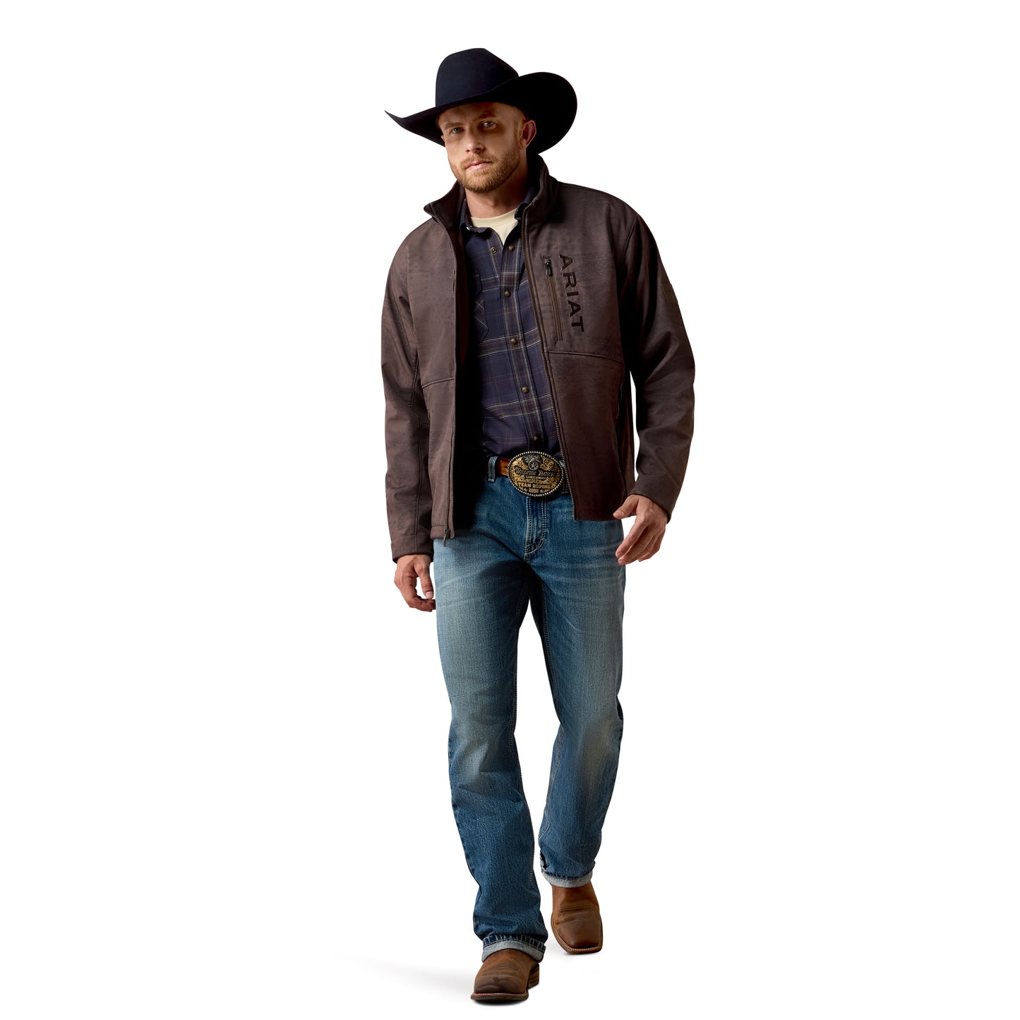 Ariat Men's Patriot Flag Brown Softshell Jacket 10079522
