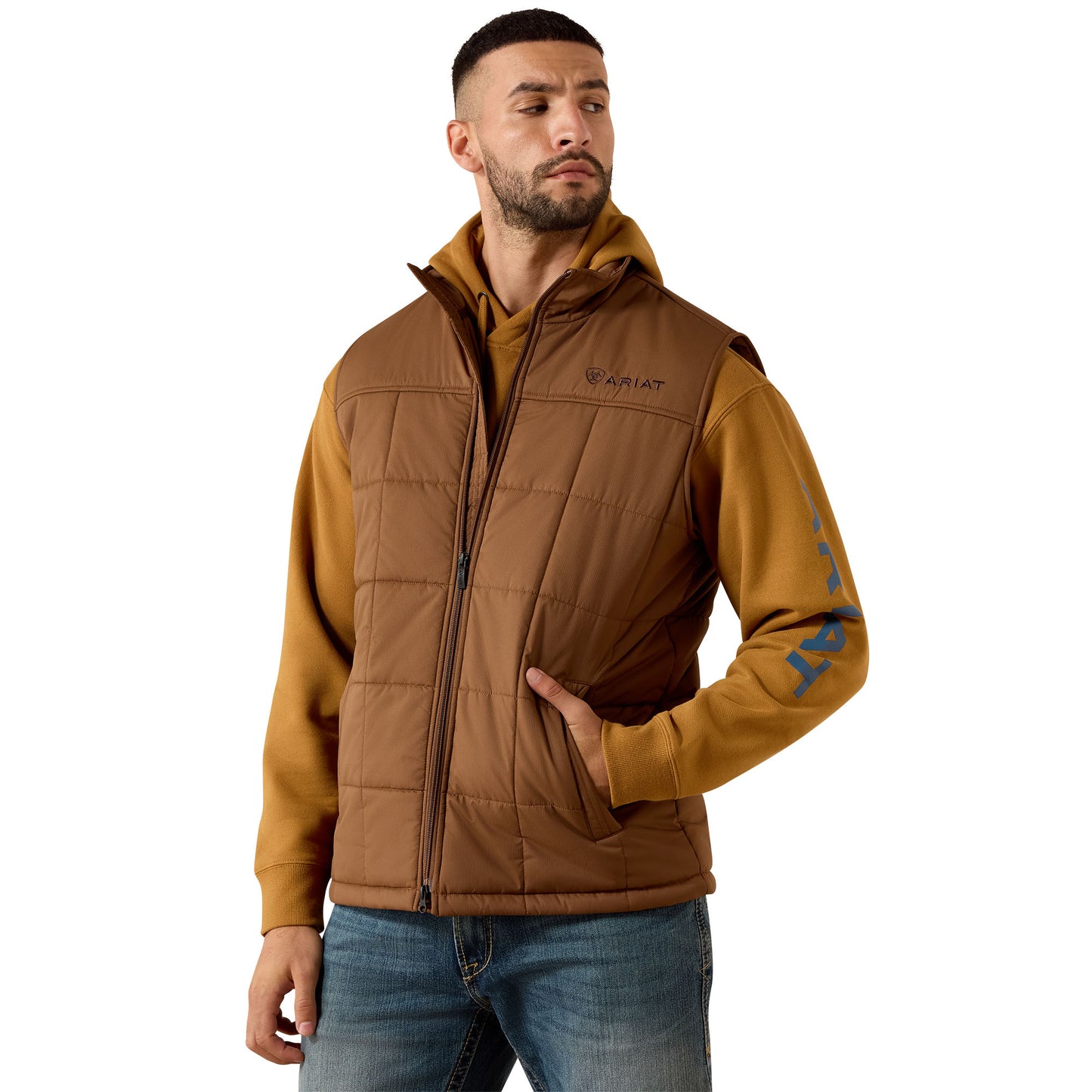 Ariat Men's Crius Brazil Nut Insulated Vest 10079526