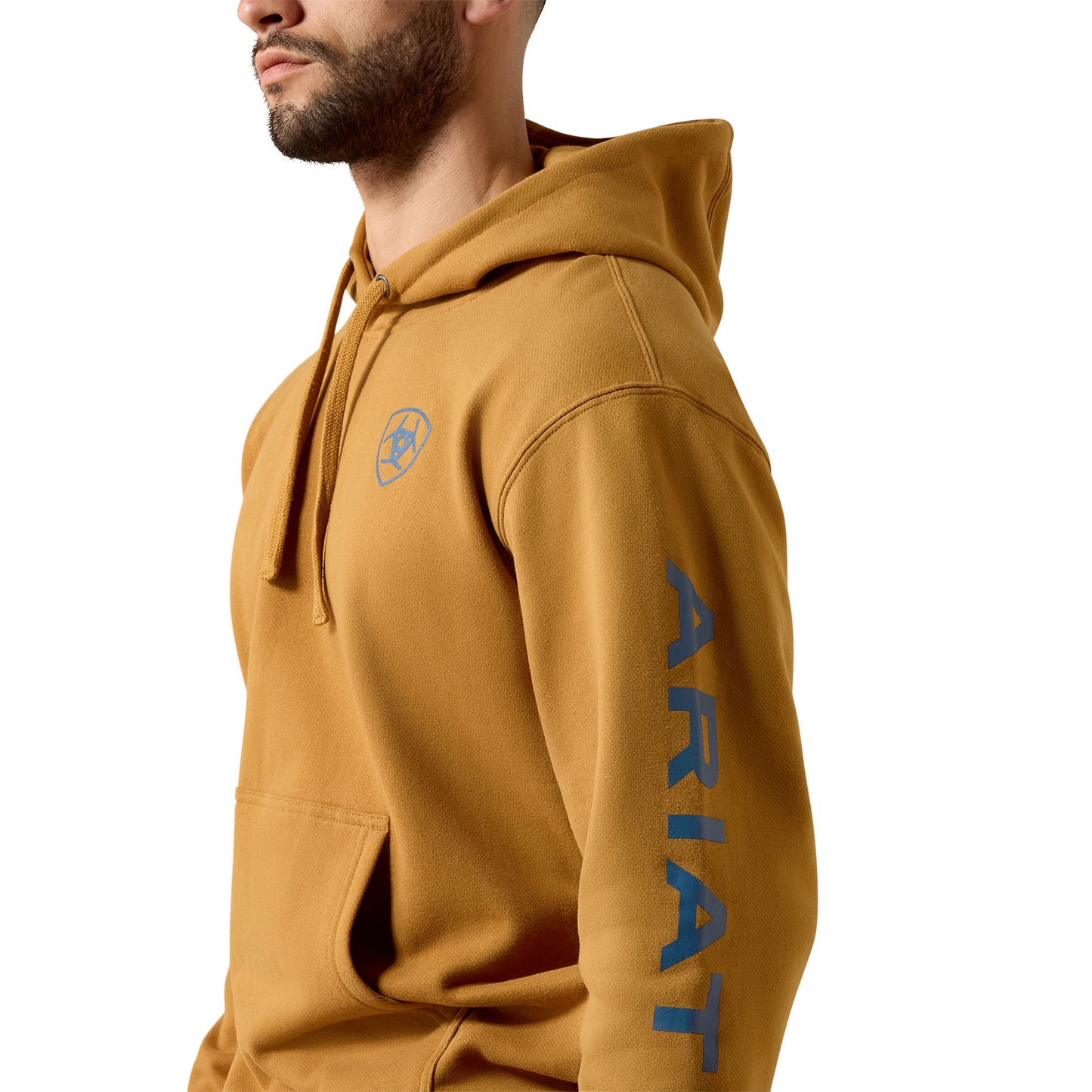 Ariat Men's Bone Brown Logo Hoodie 10079528