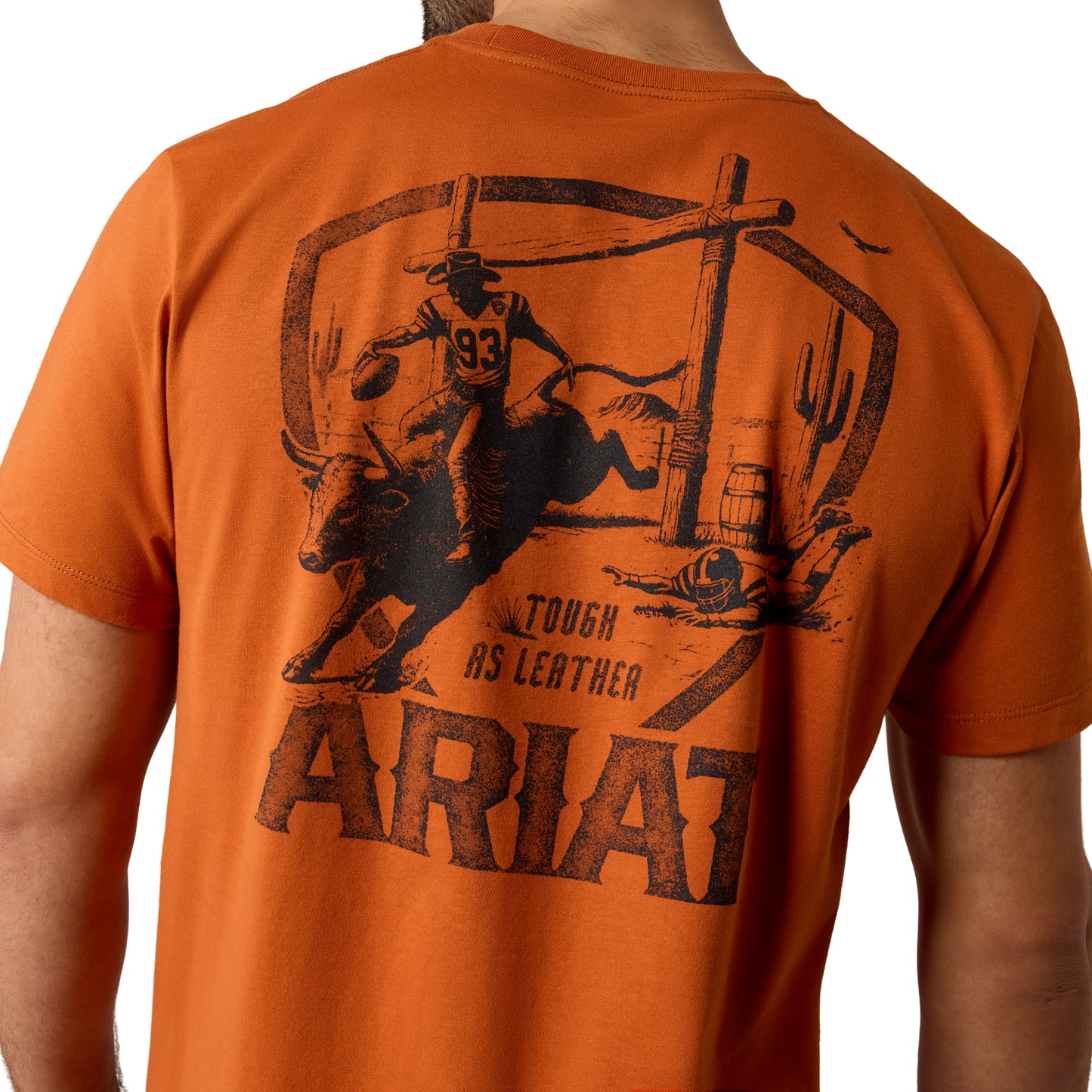 Ariat Men's Tough As Leather Bombay Brown T-Shirt 10079530