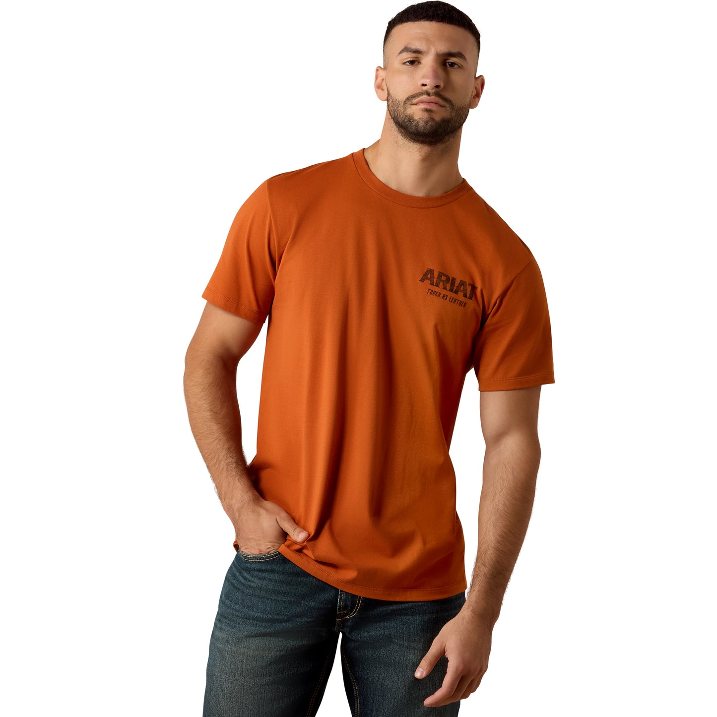 Ariat Men's Tough As Leather Bombay Brown T-Shirt 10079530