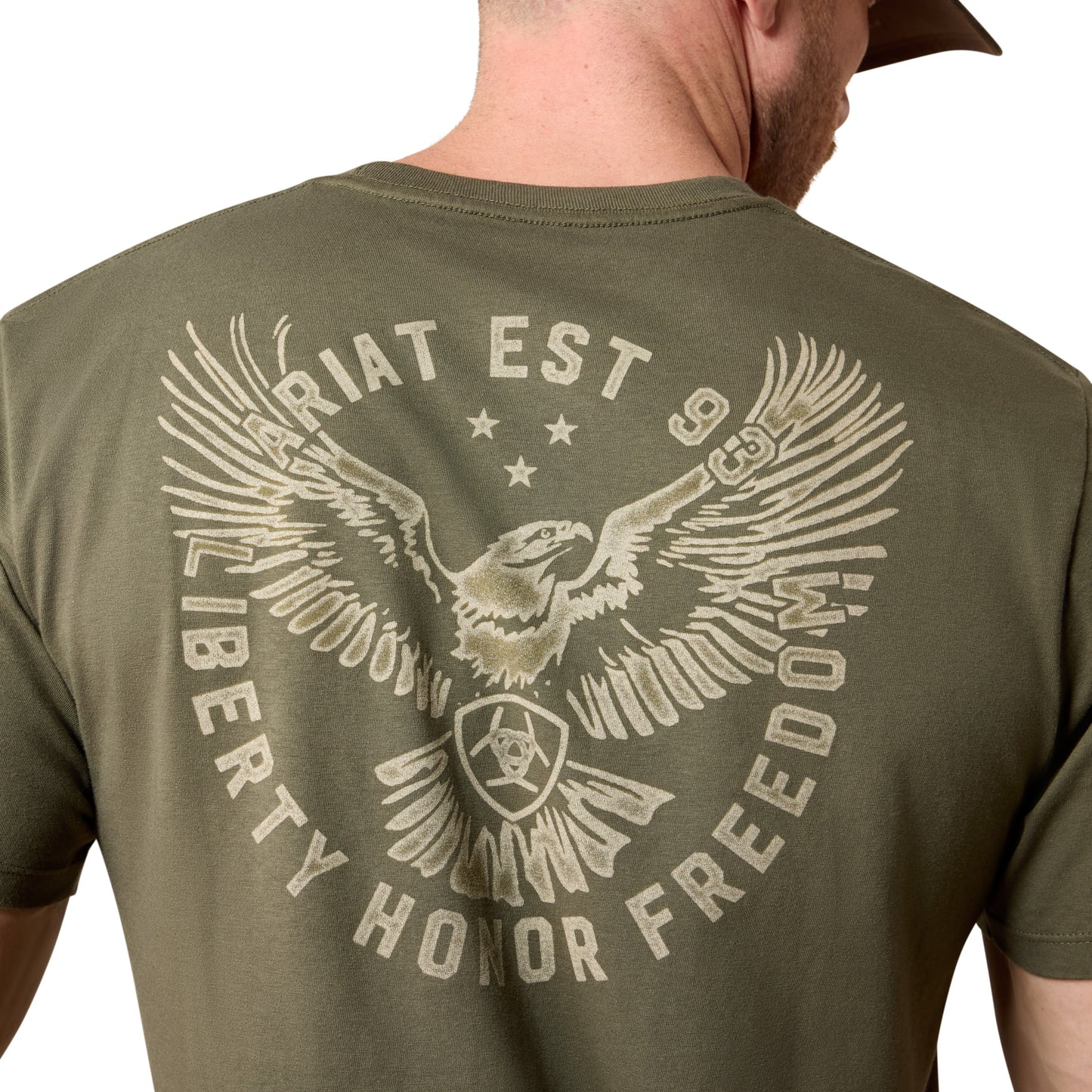 Ariat Men's Eagle Thunder Army Green T-Shirt 10079541