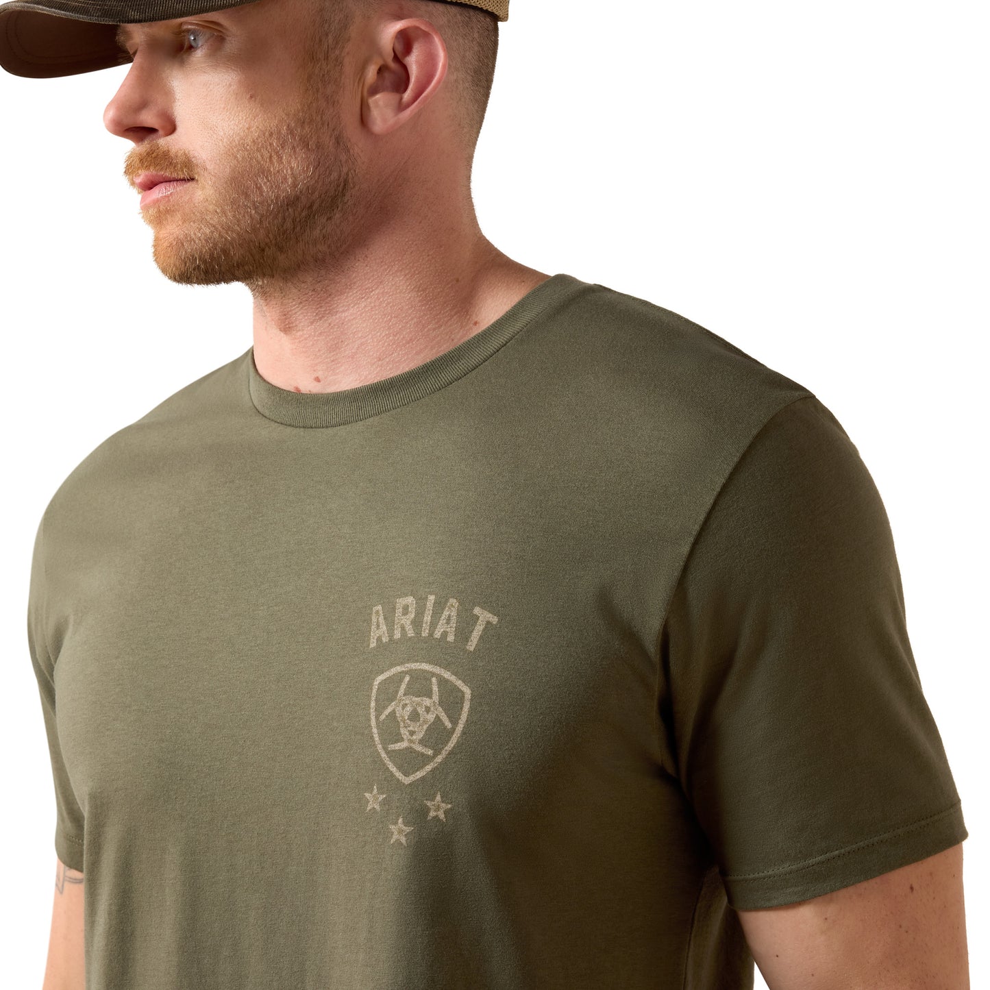 Ariat Men's Eagle Thunder Army Green T-Shirt 10079541