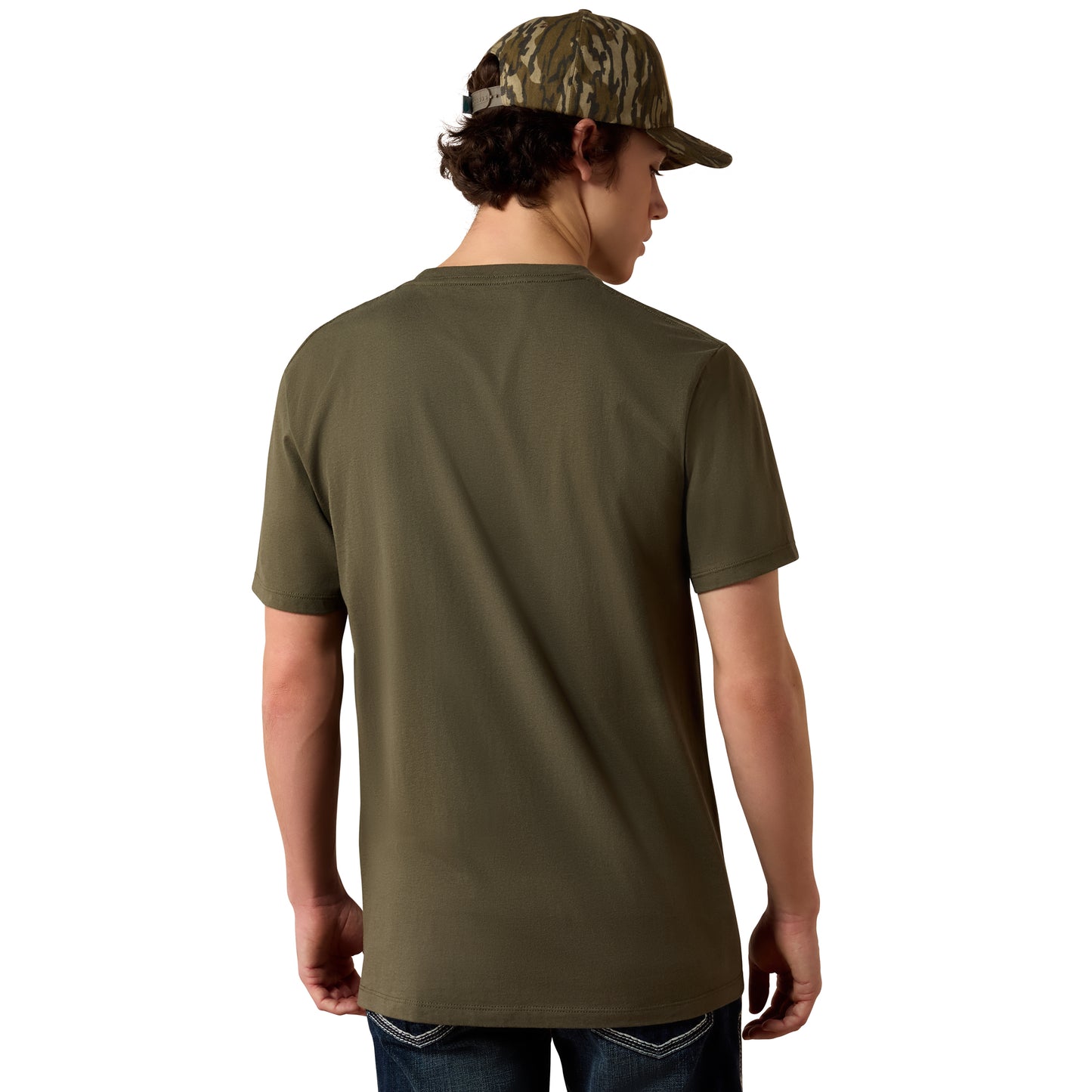 Ariat Men's Wild Creek Camo Army Green Graphic T-Shirt 10079542