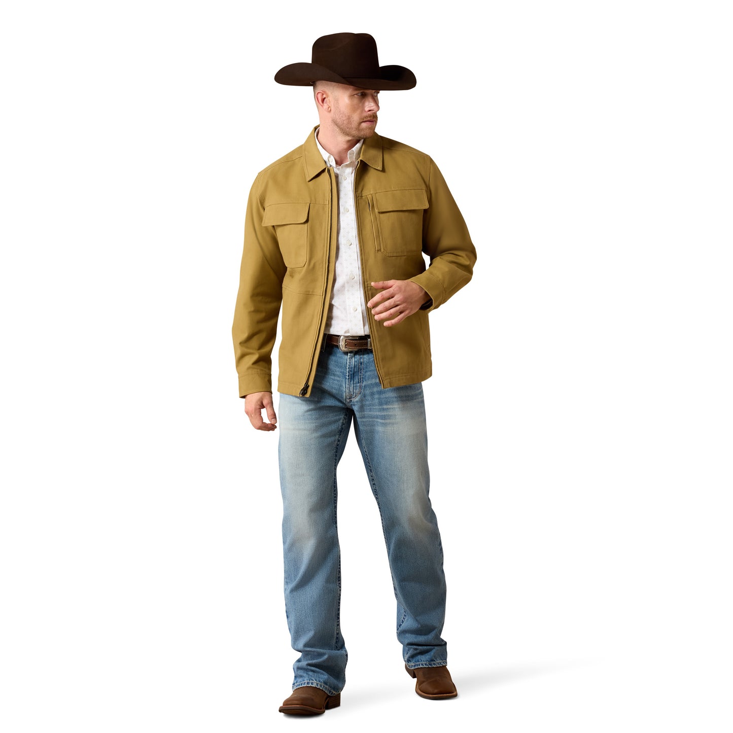 Ariat Men's Antique Bronze Full Zip Barn Jacket 10079555