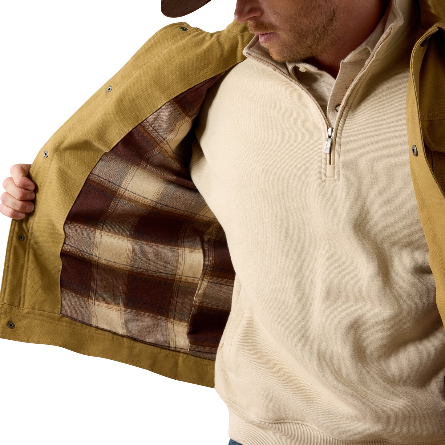 Ariat Men's Canvas Rancher Antique Bronze Trucker Jacket 10079556