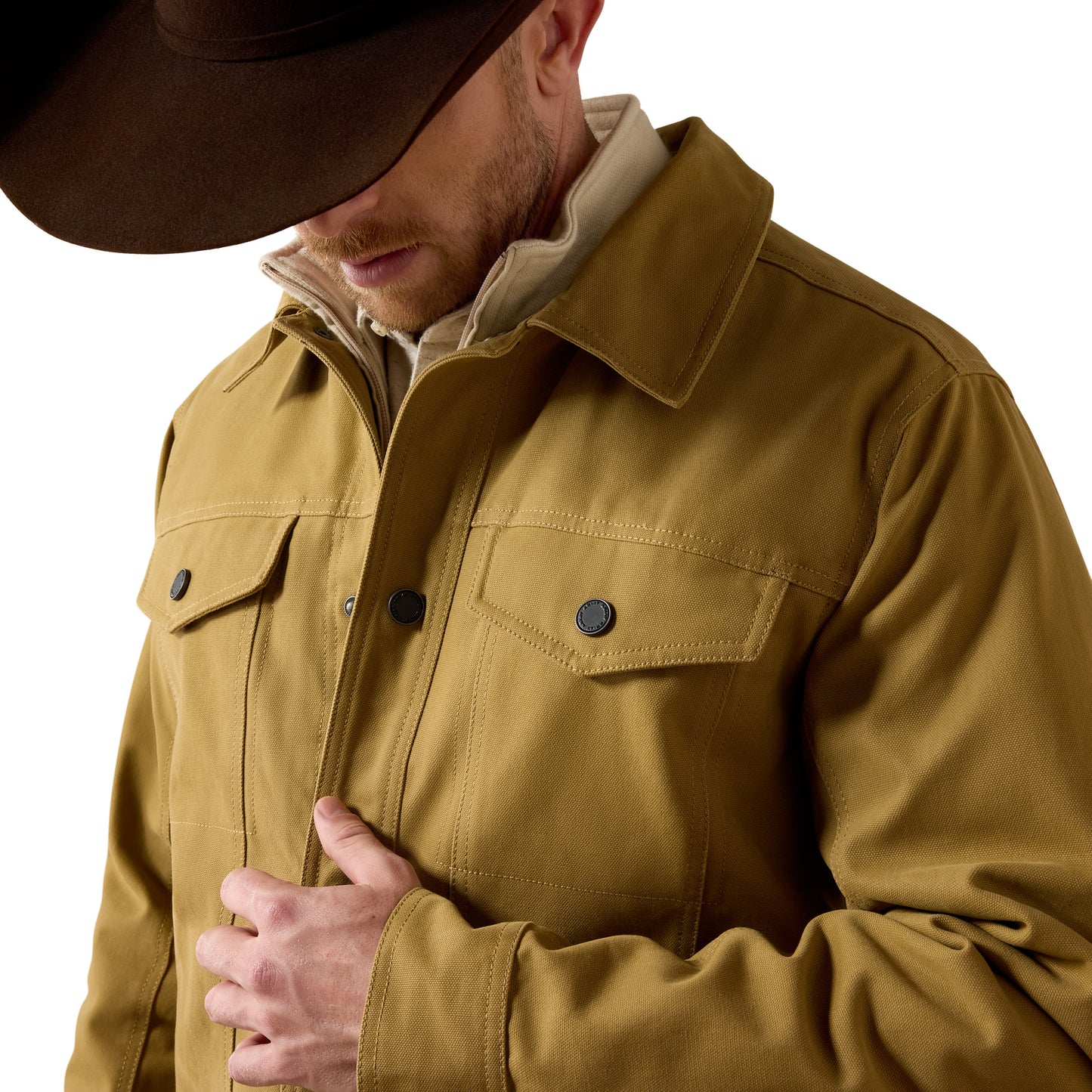 Ariat Men's Canvas Rancher Antique Bronze Trucker Jacket 10079556