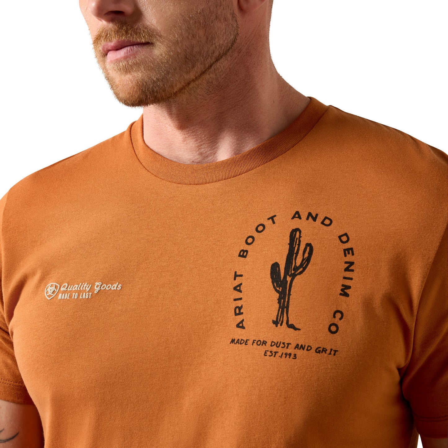 Ariat Men's Tobacco Tough Adobe Orange Graphic T-Shirt 10079568