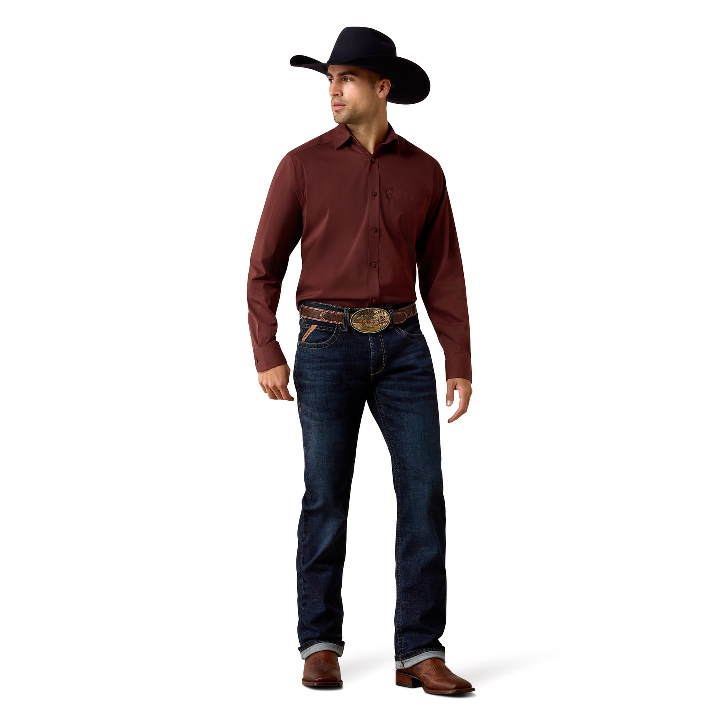 Ariat Men's Everything Bitter Chocolate Classic Fit Shirt 10079570