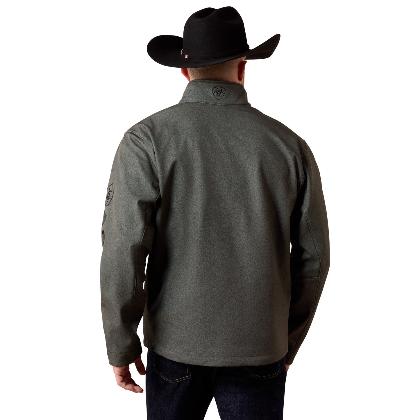 Ariat Men's Logo Beluga Grey Softshell Jacket 10079579