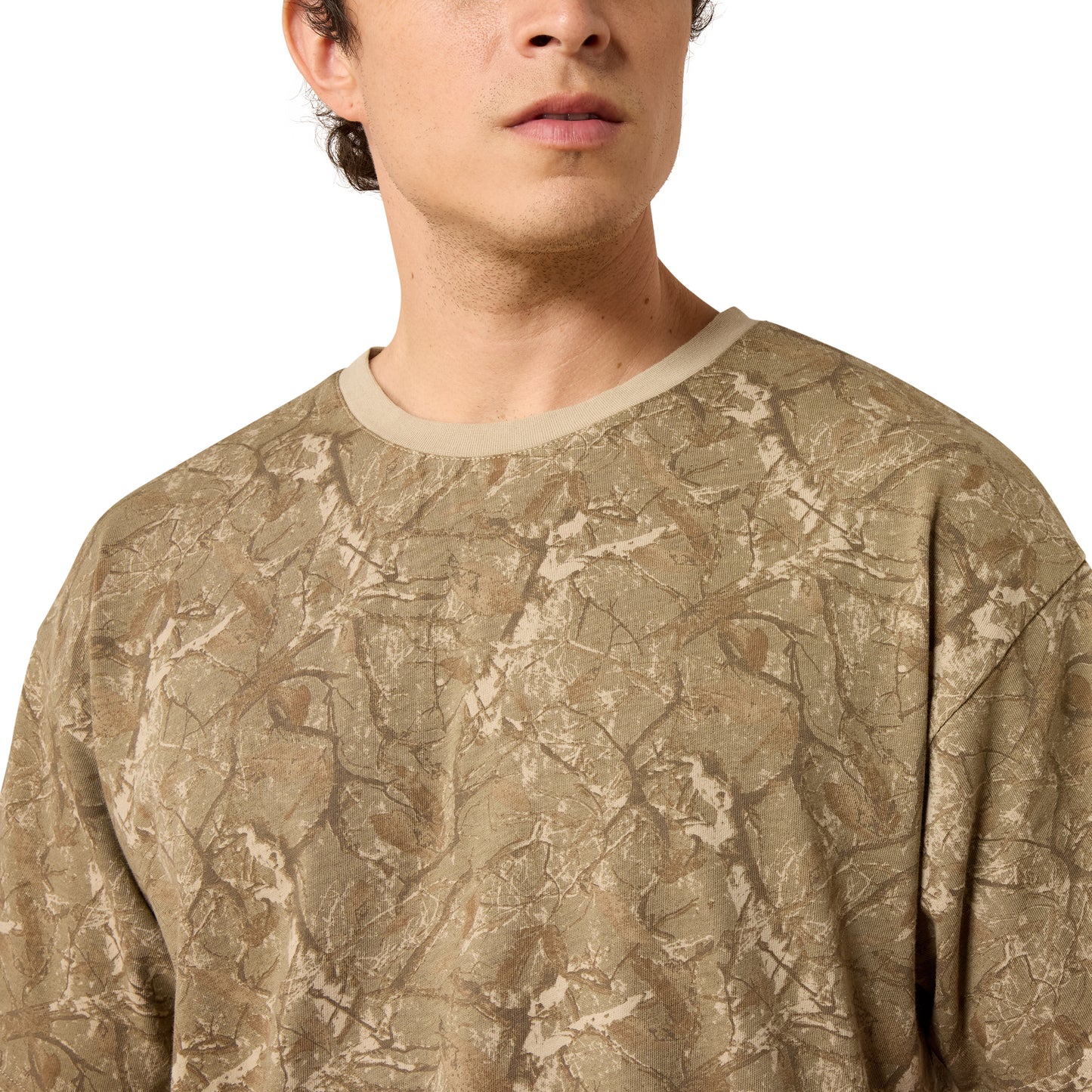 Ariat Men's All Over Print Beige Camo ToughStock Boxy T-Shirt 10079583