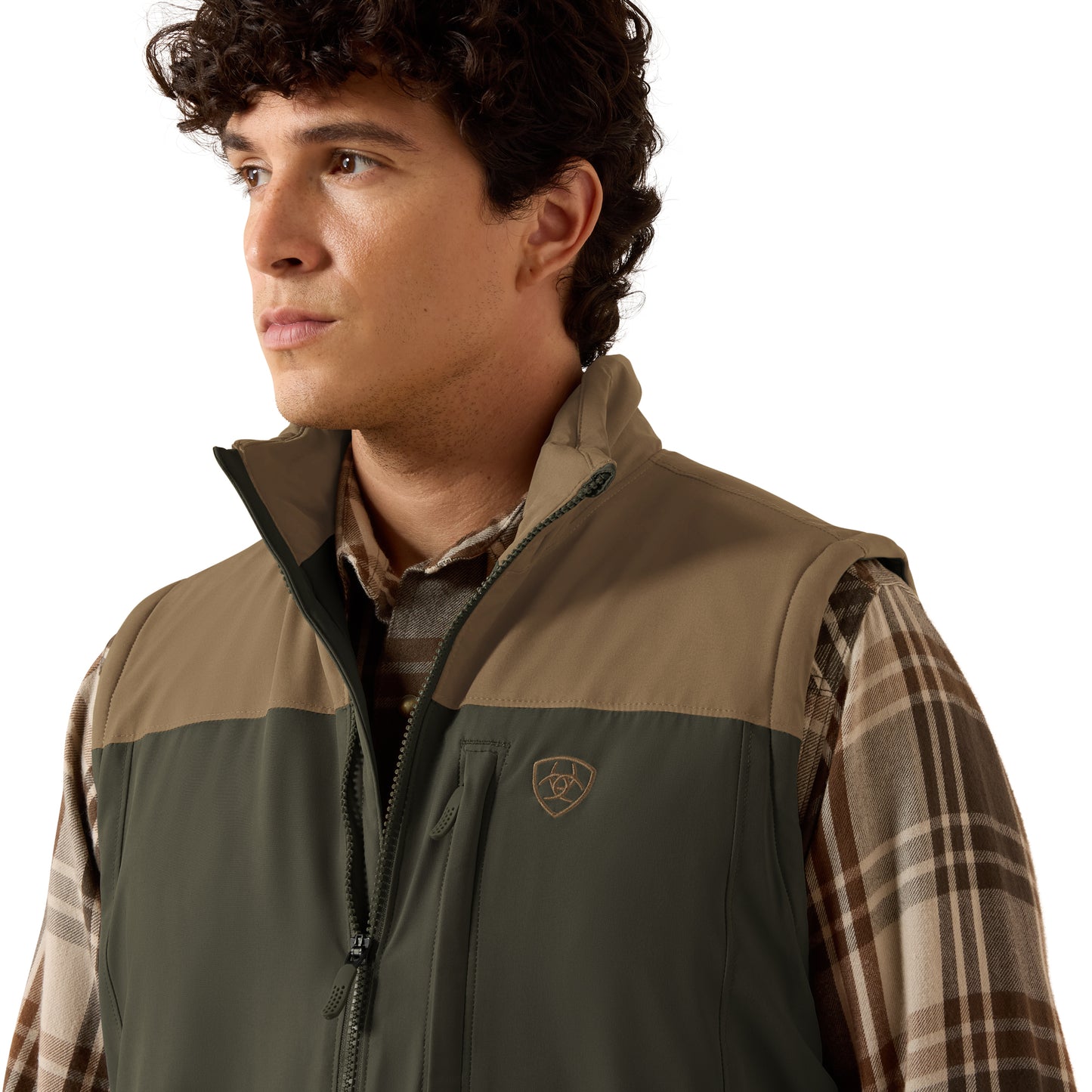 Ariat Men's Pioneer Forest Night StretchShell Vest 10079590