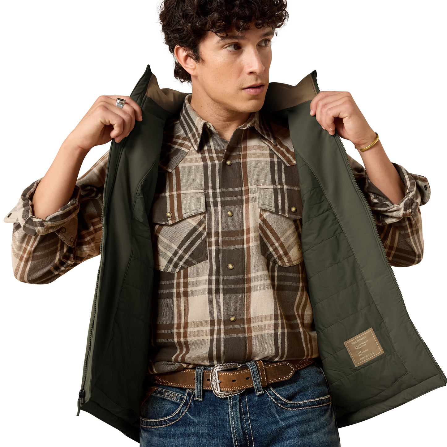 Ariat Men's Pioneer Forest Night StretchShell Vest 10079590