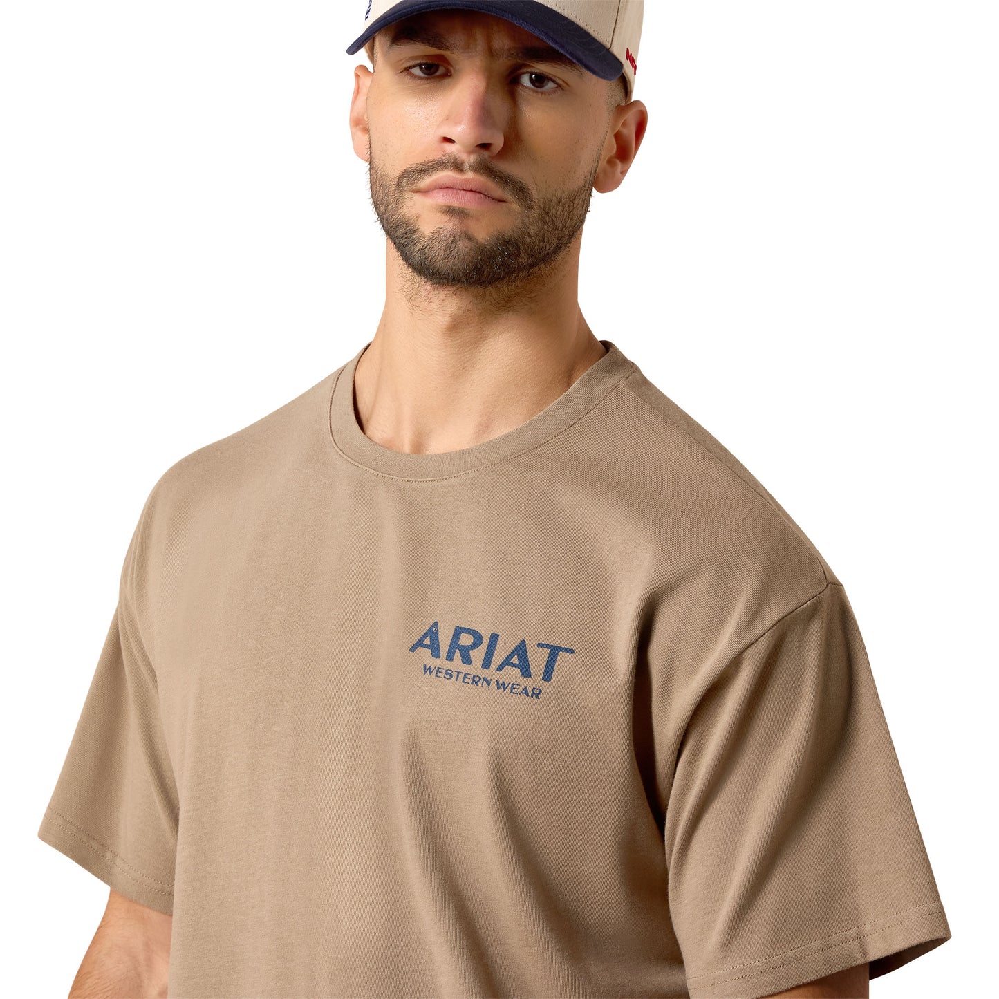 Ariat Men's Real Cowboy Desert Taupe ToughStock Boxy T-Shirt 10079594